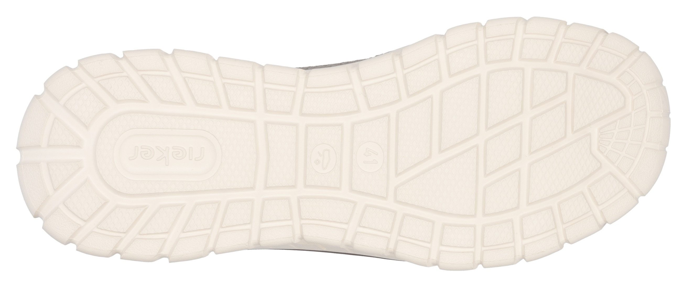 RIEKER Sport Slip-on sneakers , lage schoen, vrijetijdsschoen, slipper met modieuze loopzool