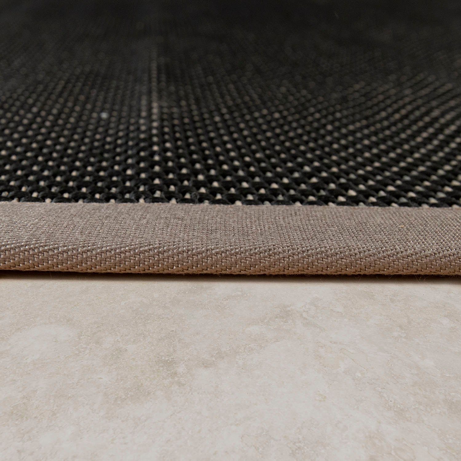 Paco Home Vloerkleed Sisala 270 Platweefsel, geweven, sisal look, randdessin, geschikt voor binnen en buiten