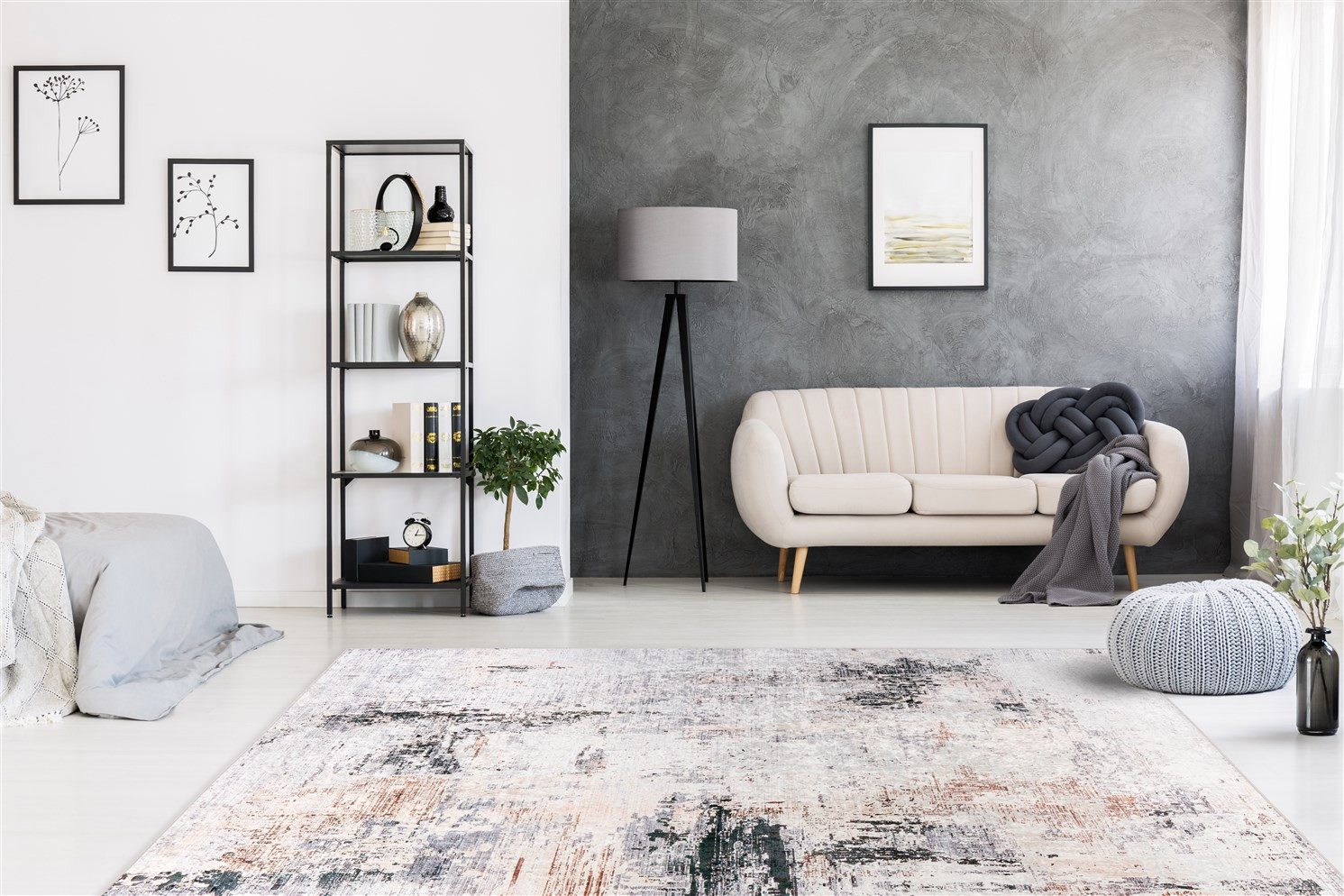 Padiro Vloerkleed Rhodin 225 Vintage-ontwerp, kortpolig tapijt, onderhoudsvriendelijk