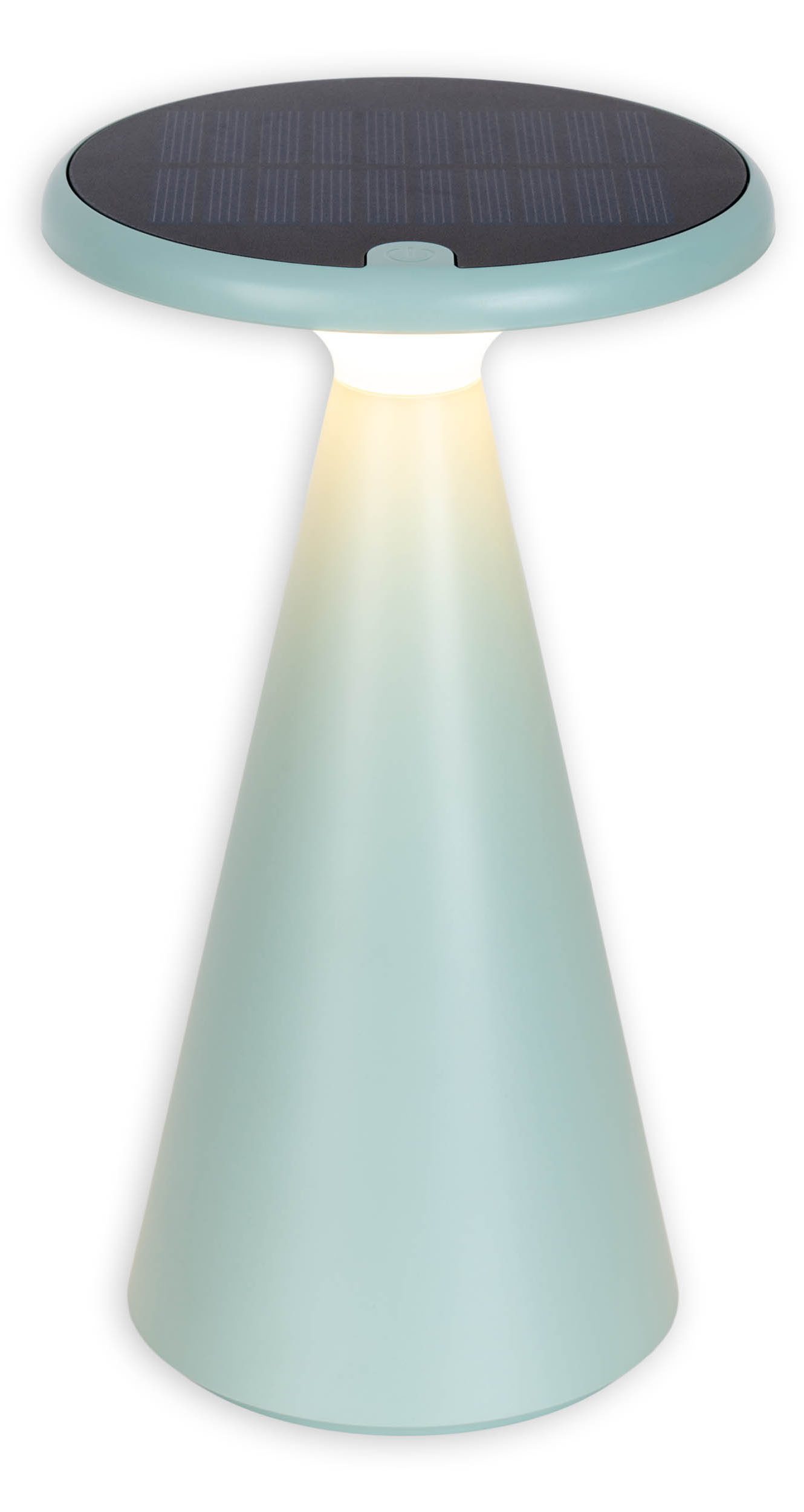 näve Led-tafellamp Palu Zonne-/accu-aangedreven, aanraking, dimbaar, geheugen, USB-C oplaadkabel, warmwit (1 stuk)