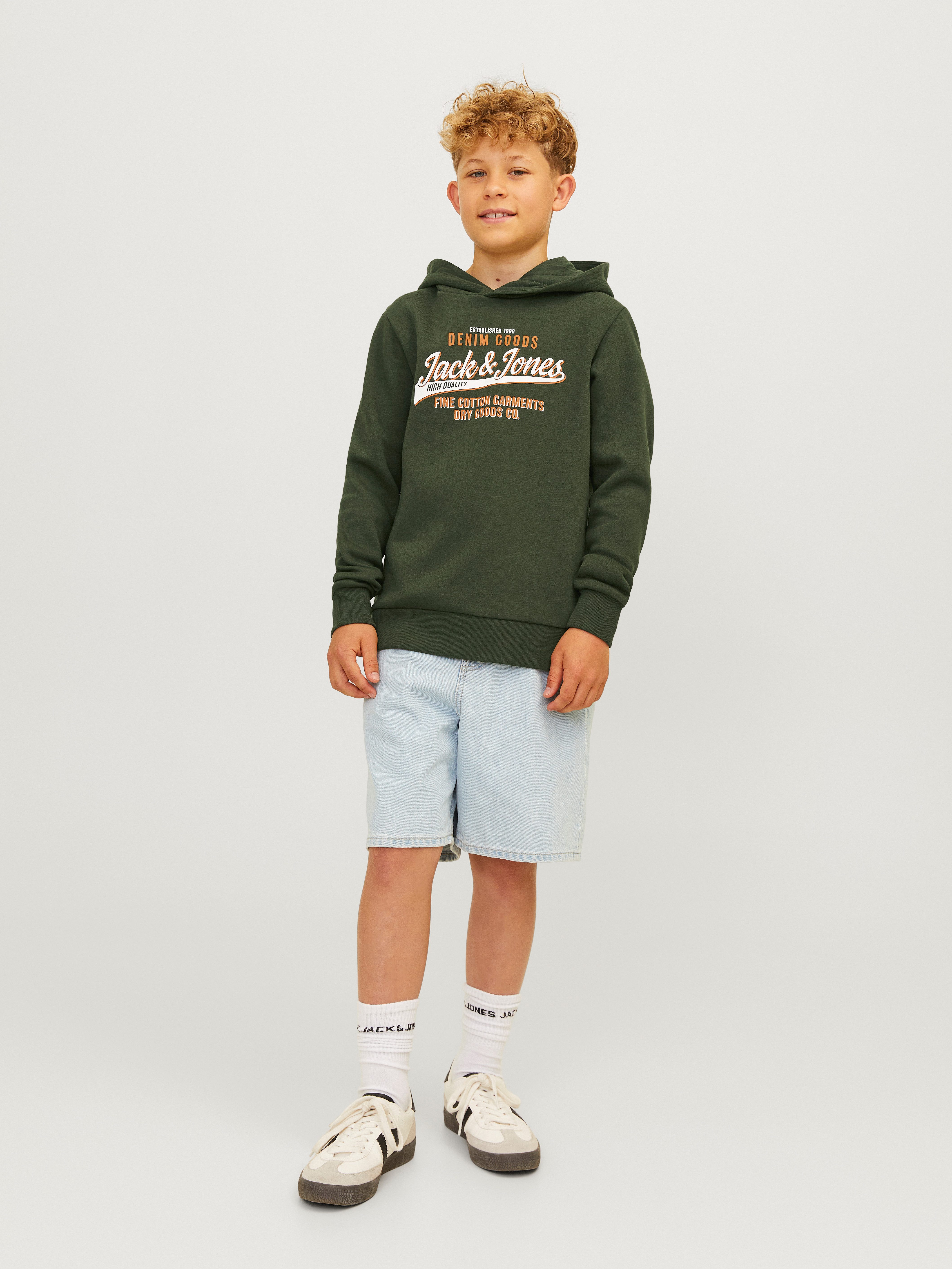 Jack & Jones Junior Hoodie JJELOGO SWEAT HOOD 2 COL 24 25 NOOS JNR