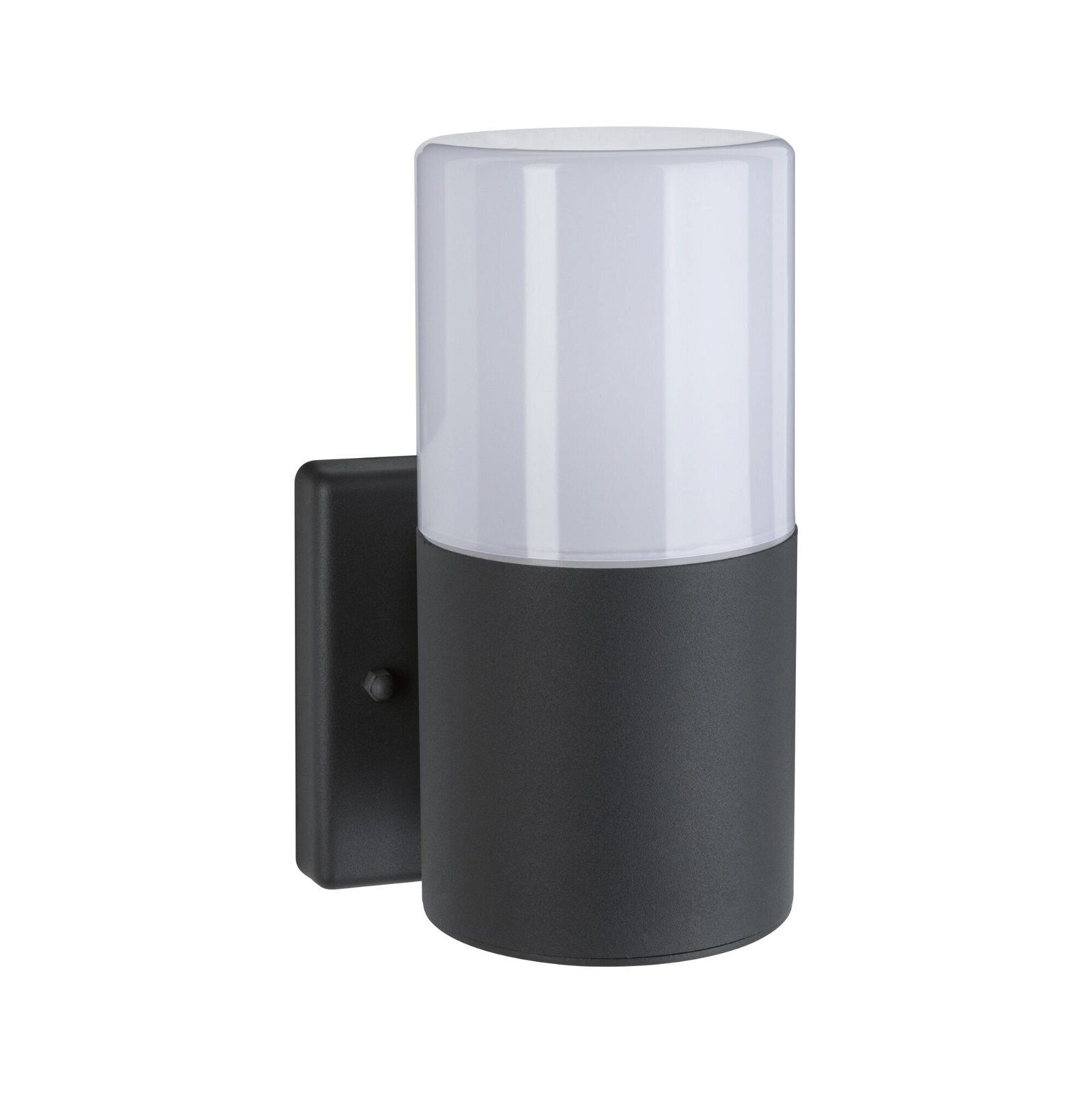 Paulmann Wandlamp voor buiten Tubs IP44 rond 105x123mm max. 15W 230V Grijs mat Metaal, Kunststof (1 stuk)