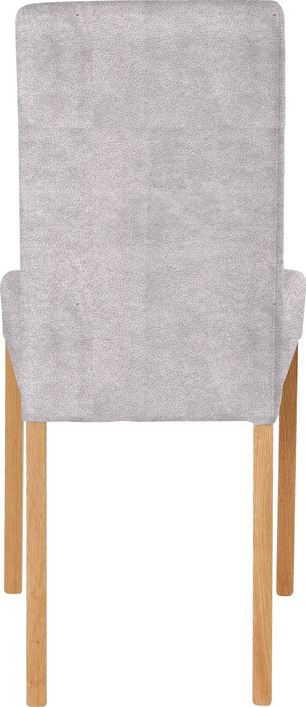 Home affaire Stoel met 4 poten Bologna Frame van massief hout (set)