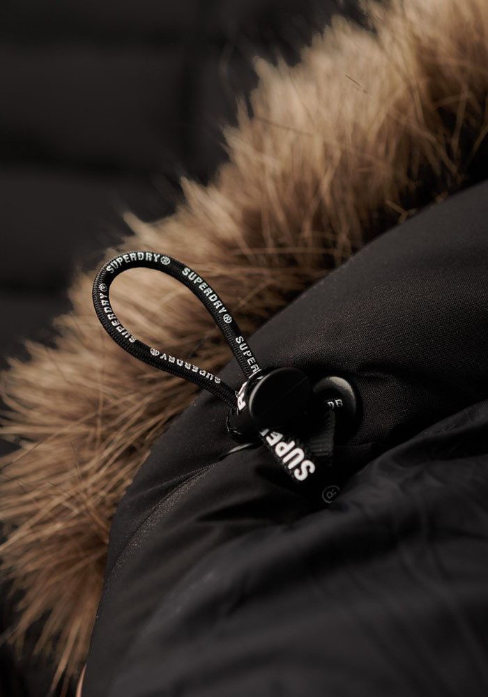 Superdry Gewatteerde jas Fuji neppe Hooded Longline