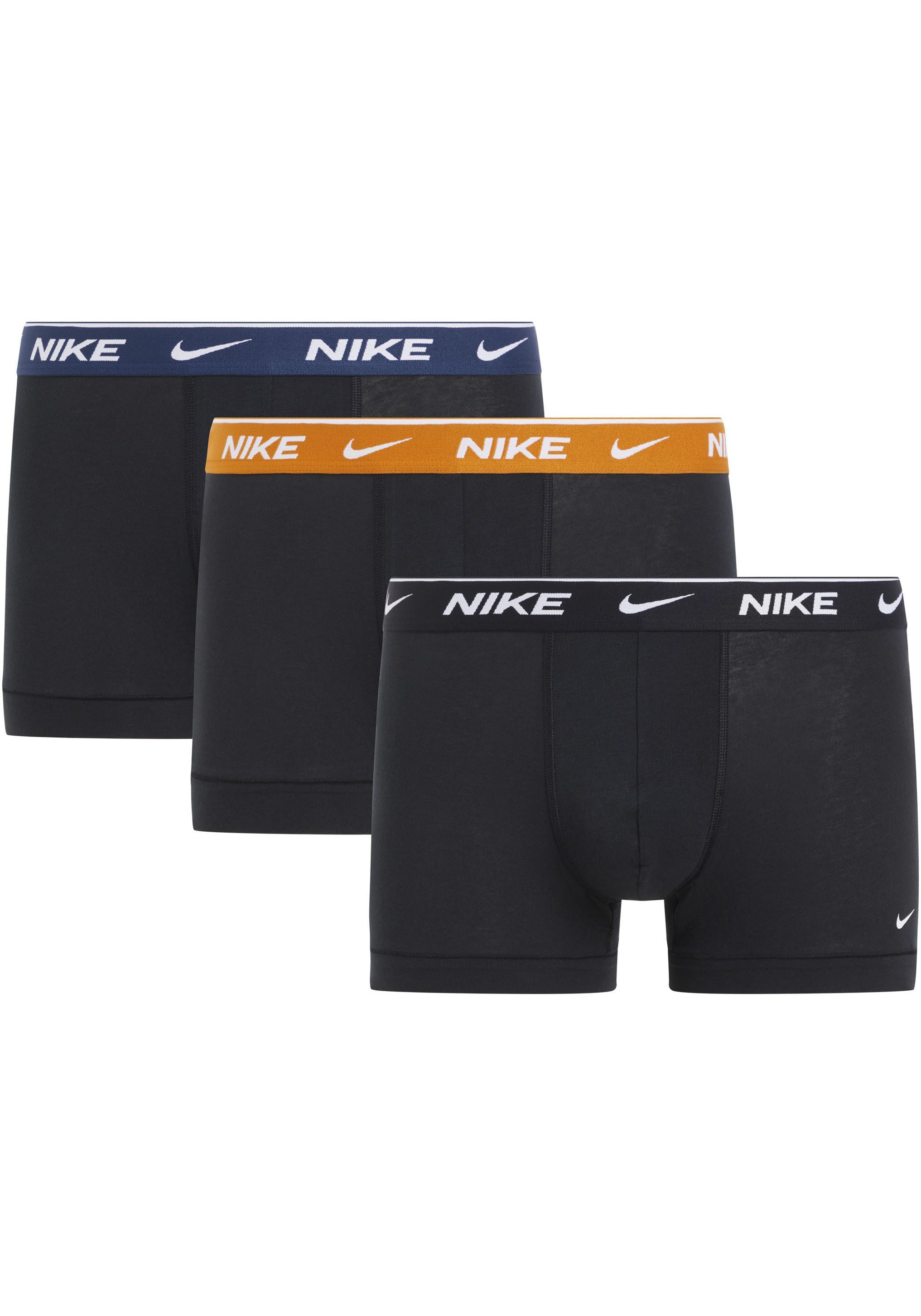 NIKE Underwear Trunk 3PK met gekleurd nike logo-elastische tailleband (3 stuks)