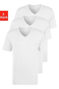 bench. shirt met v-hals met een perfecte pasvorm (3-delig) wit