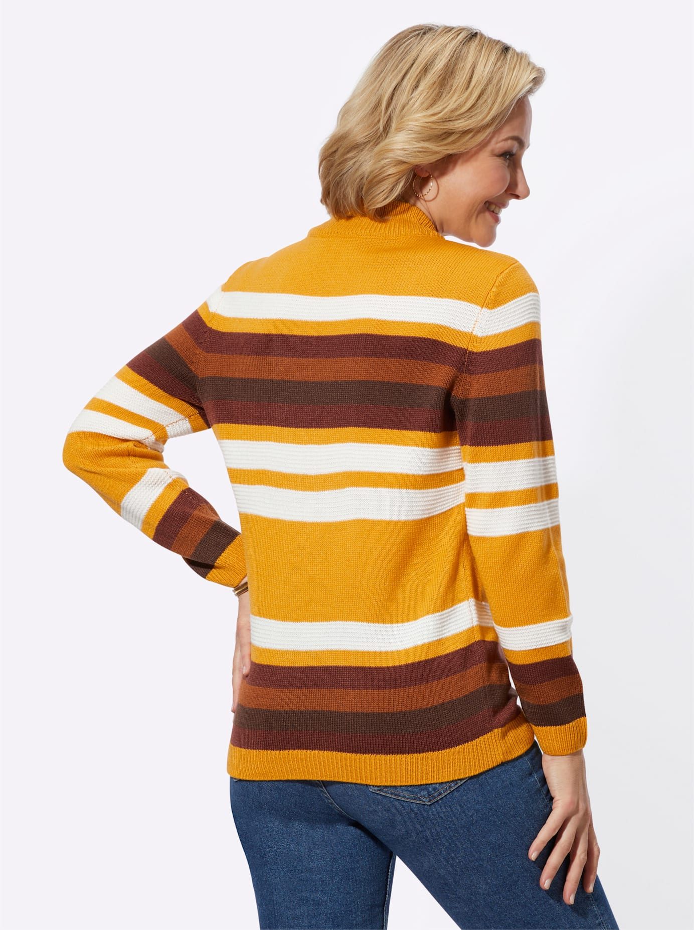 Classic Basics Trui met staande kraag Trui