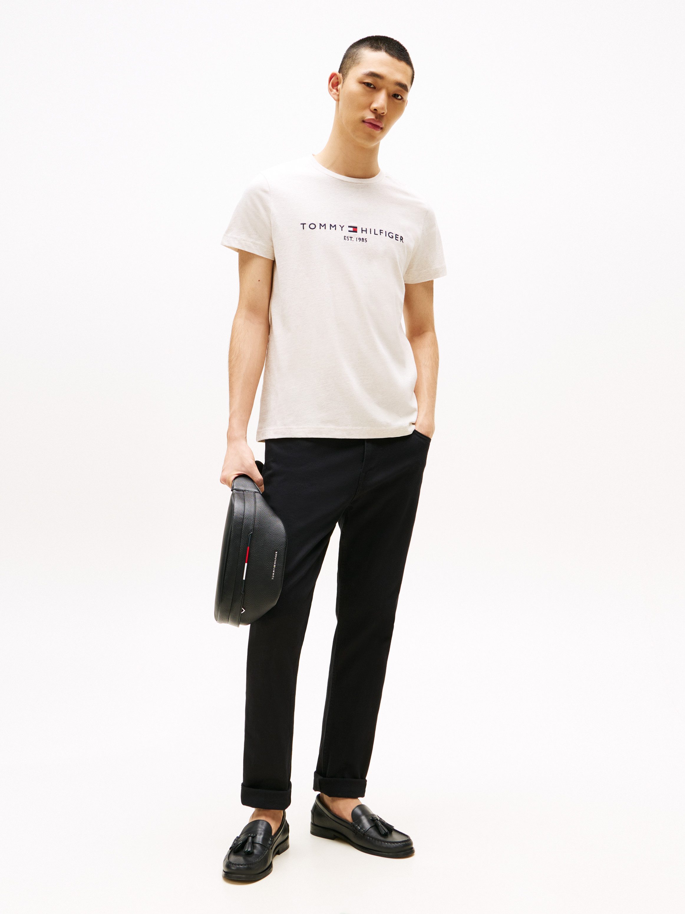 Tommy Hilfiger T-shirt Tommy Logo Tee van duurzaam katoen