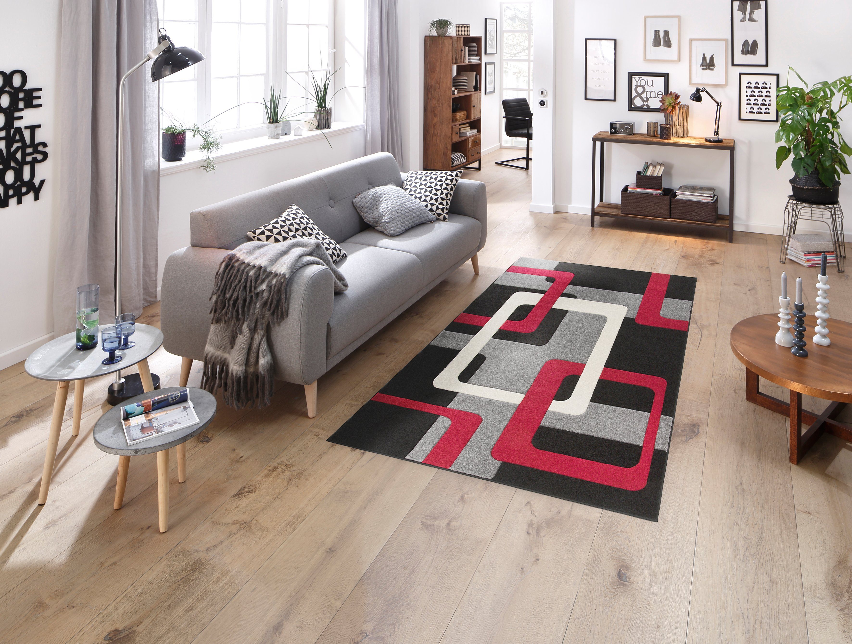 my home Vloerkleed Maxim Hoog-laag effect, kortpolig, 3D-ontwerp, klantenfavoriet