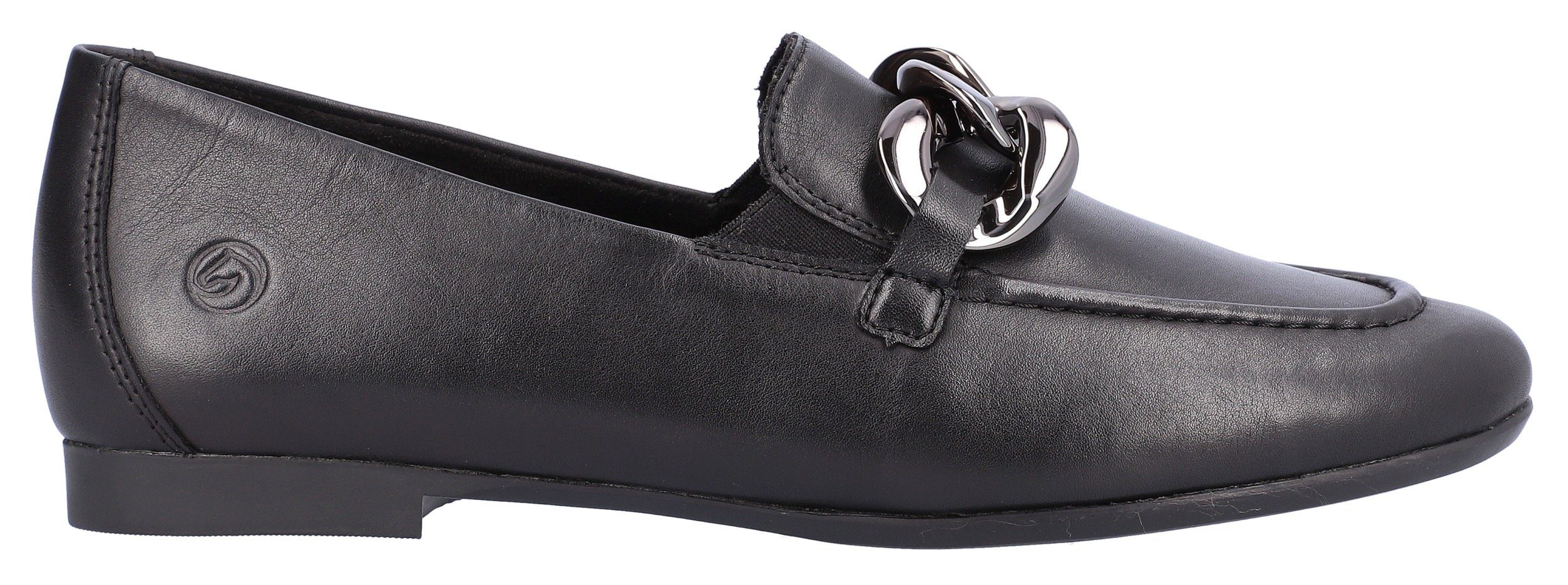 Remonte Loafers Slipper, business schoen met opvallende sierketting