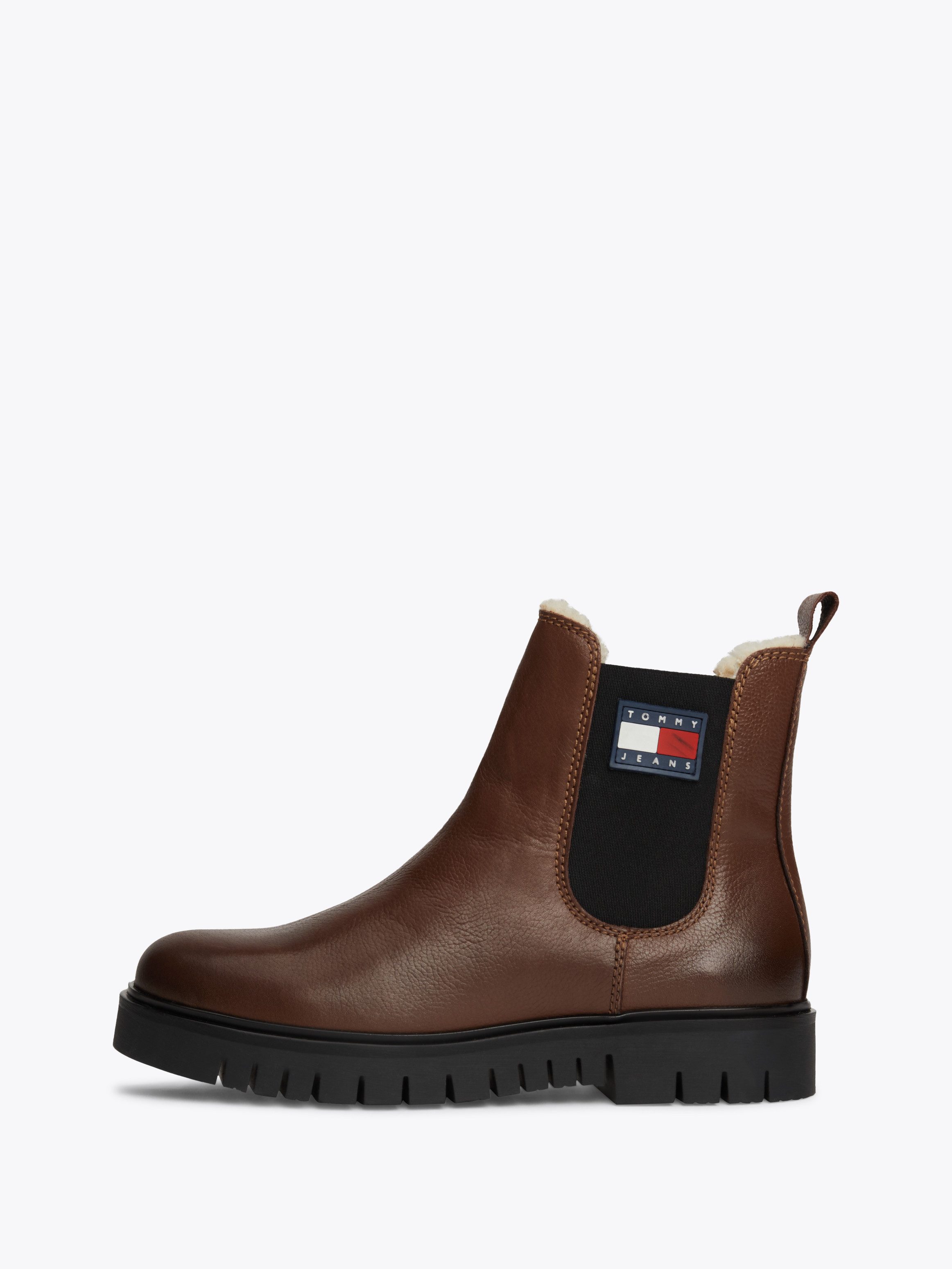 TOMMY JEANS Winterlaarzen TJW CHELSEA BOOT WL blokhak, plateau, chelseaboots, instapschoen met zijlogo