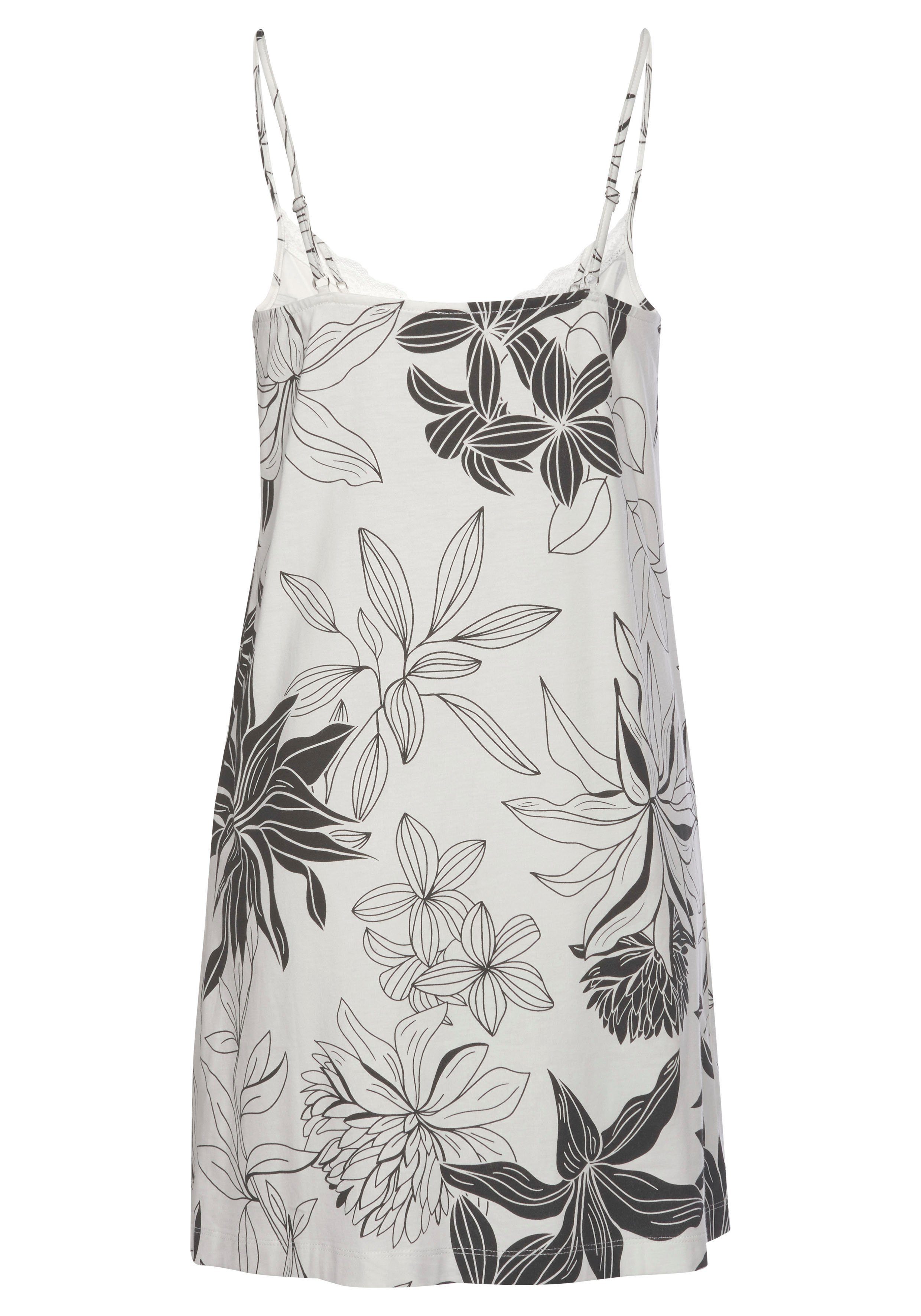 Lascana Negligé met bloemenprint