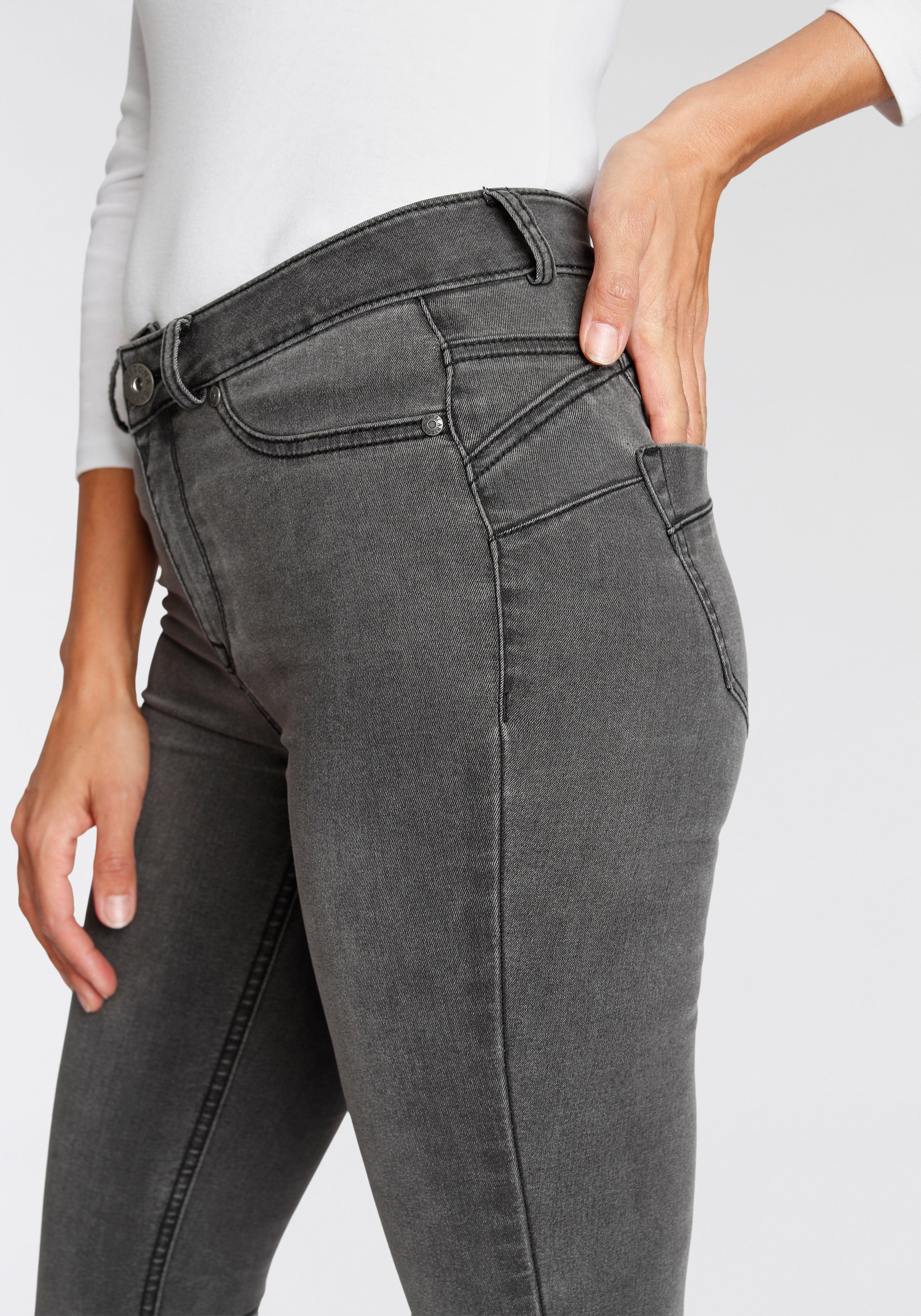 Arizona Skinny fit jeans Ultra Stretch skinny-fit, geaccentueerde taille, shaping-effect, high waist