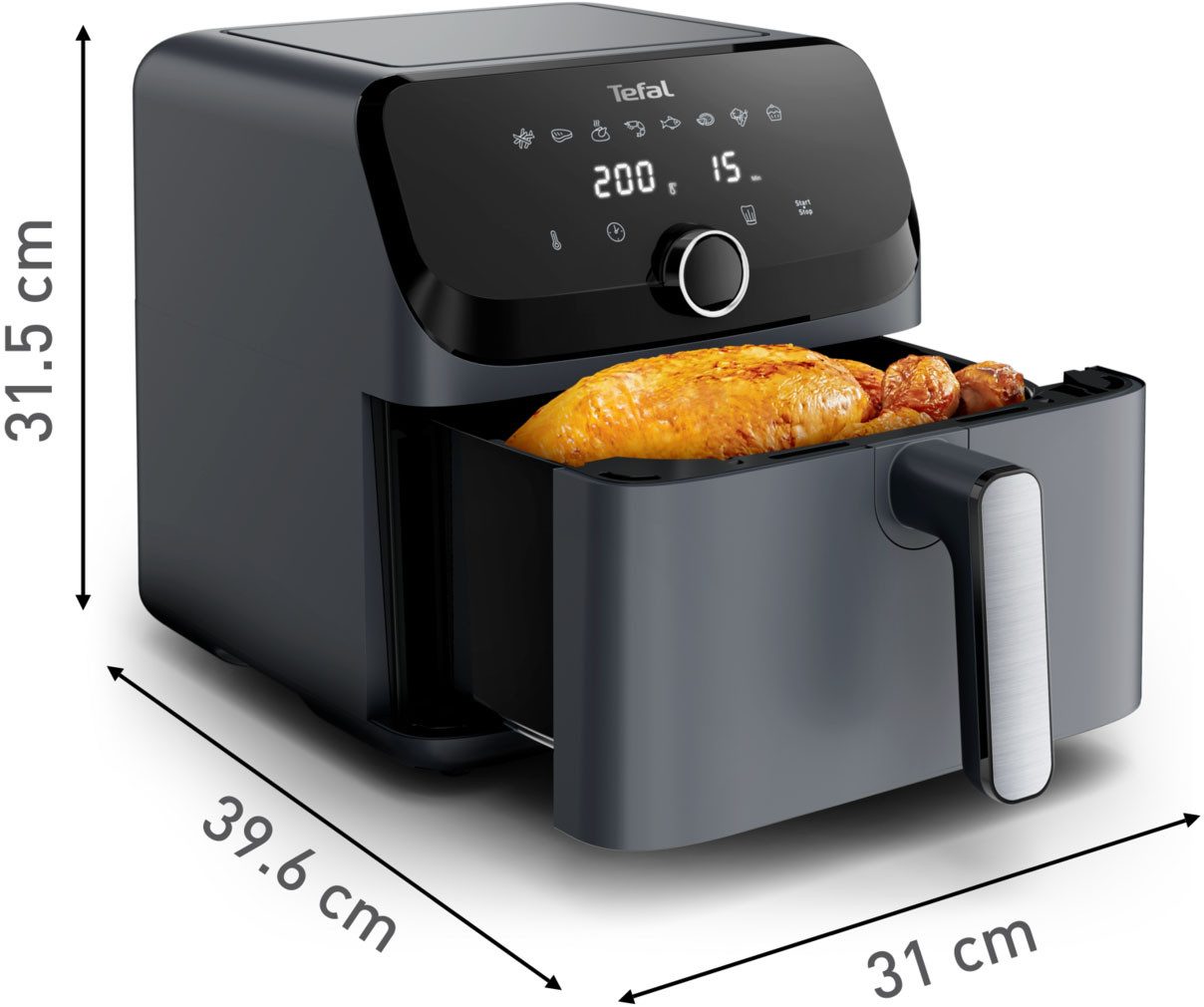 Tefal Airfryer Tefal EY855B Easy Fry Mega heteluchtfriteuse