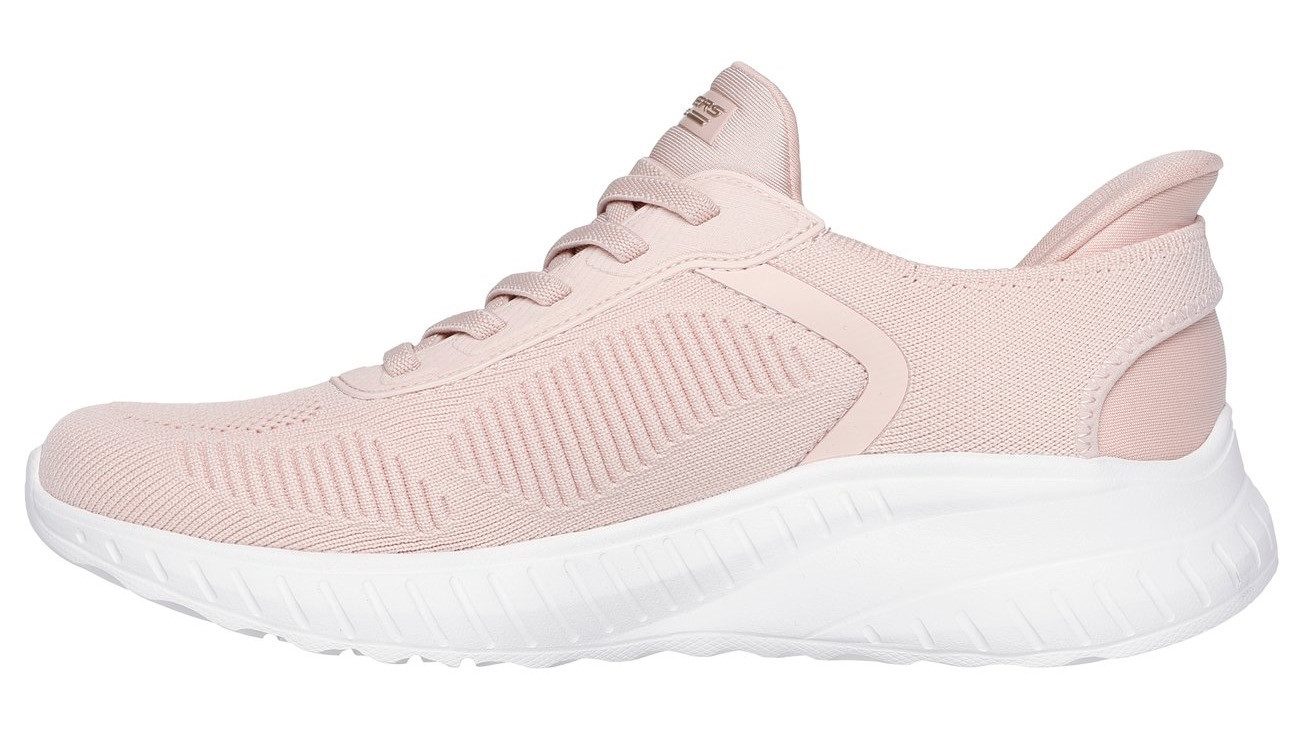 Skechers Slip-on sneakers BOBS SQUAD CHAOS-CURRENT MUSE , slippers, vrijetijdsschoen in vegan uitvoering