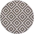 my home vloerkleed ronda sisal-look, tweezijdig te gebruiken kleed, geschikt voor binnen en buiten, woonkamer bruin