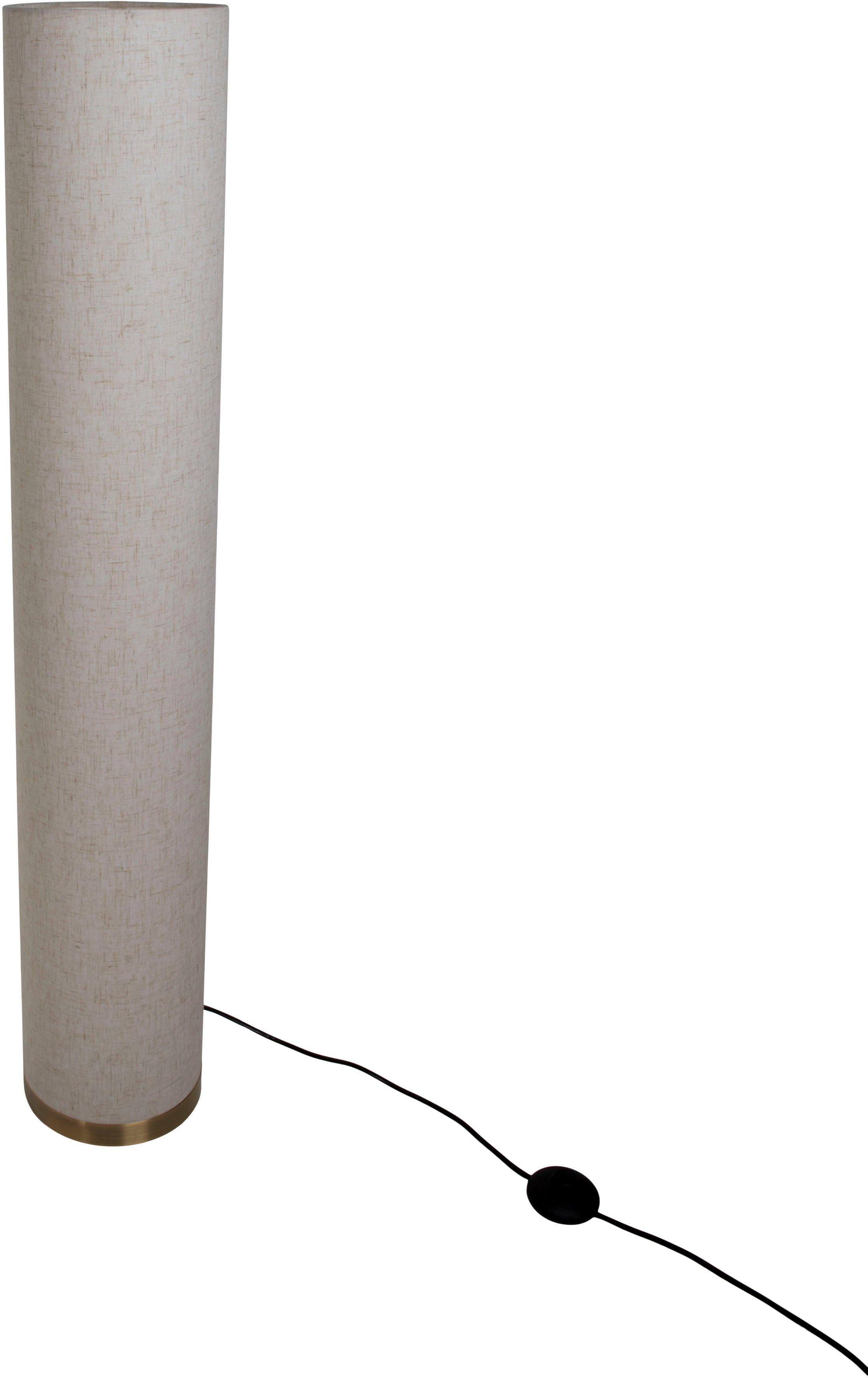 näve Staande lamp BEATE Metaal/textiel, excl. 3x E27 max. 40W, hoogte: 110 cm, kleur: natuur (1 stuk)