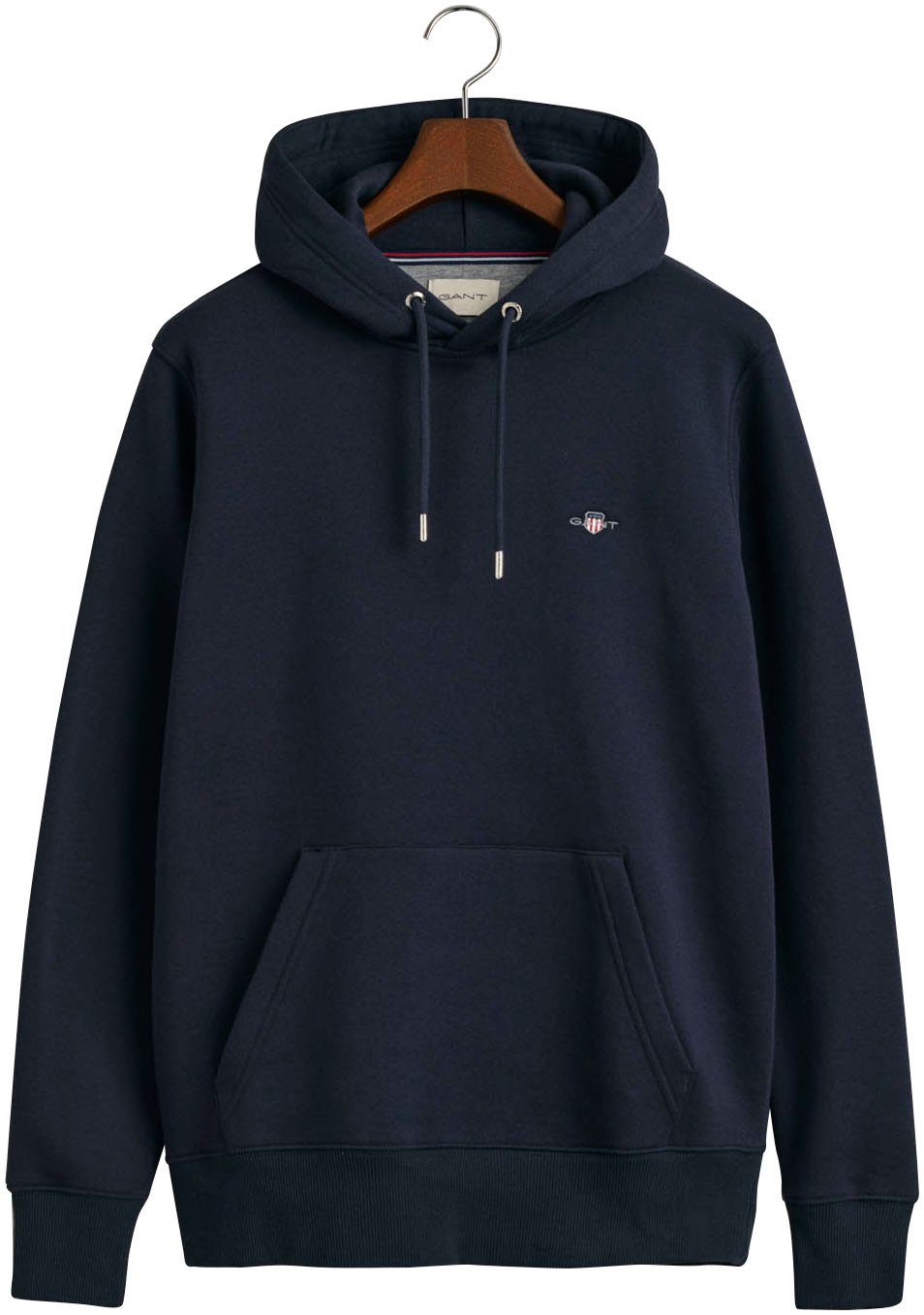 Gant Hoodie REG SHIELD HOODIE met logoborduursel op borsthoogte