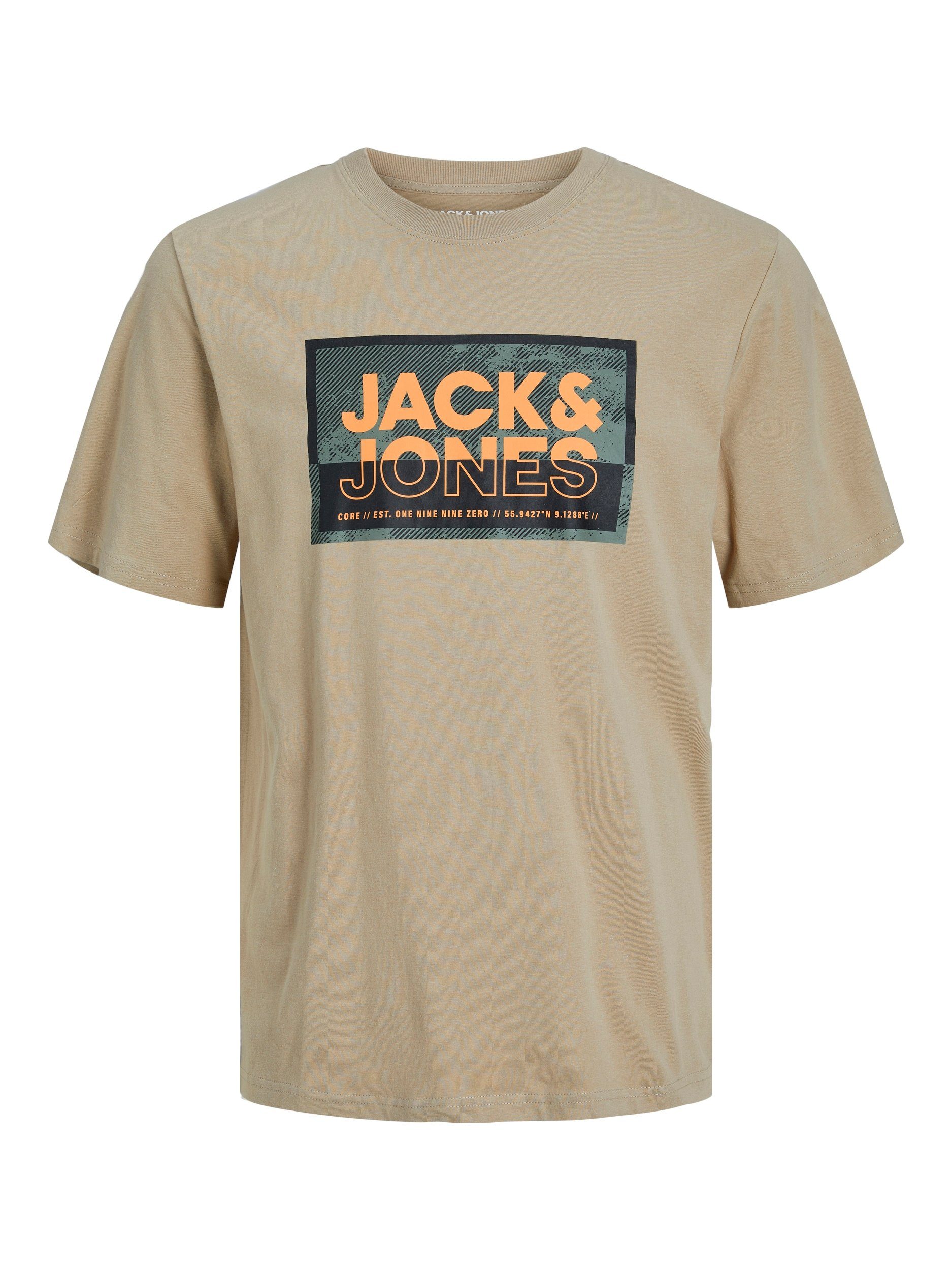 Jack & Jones Shirt met korte mouwen JCOLOGAN TEE SS CREW NECK SS24 LN