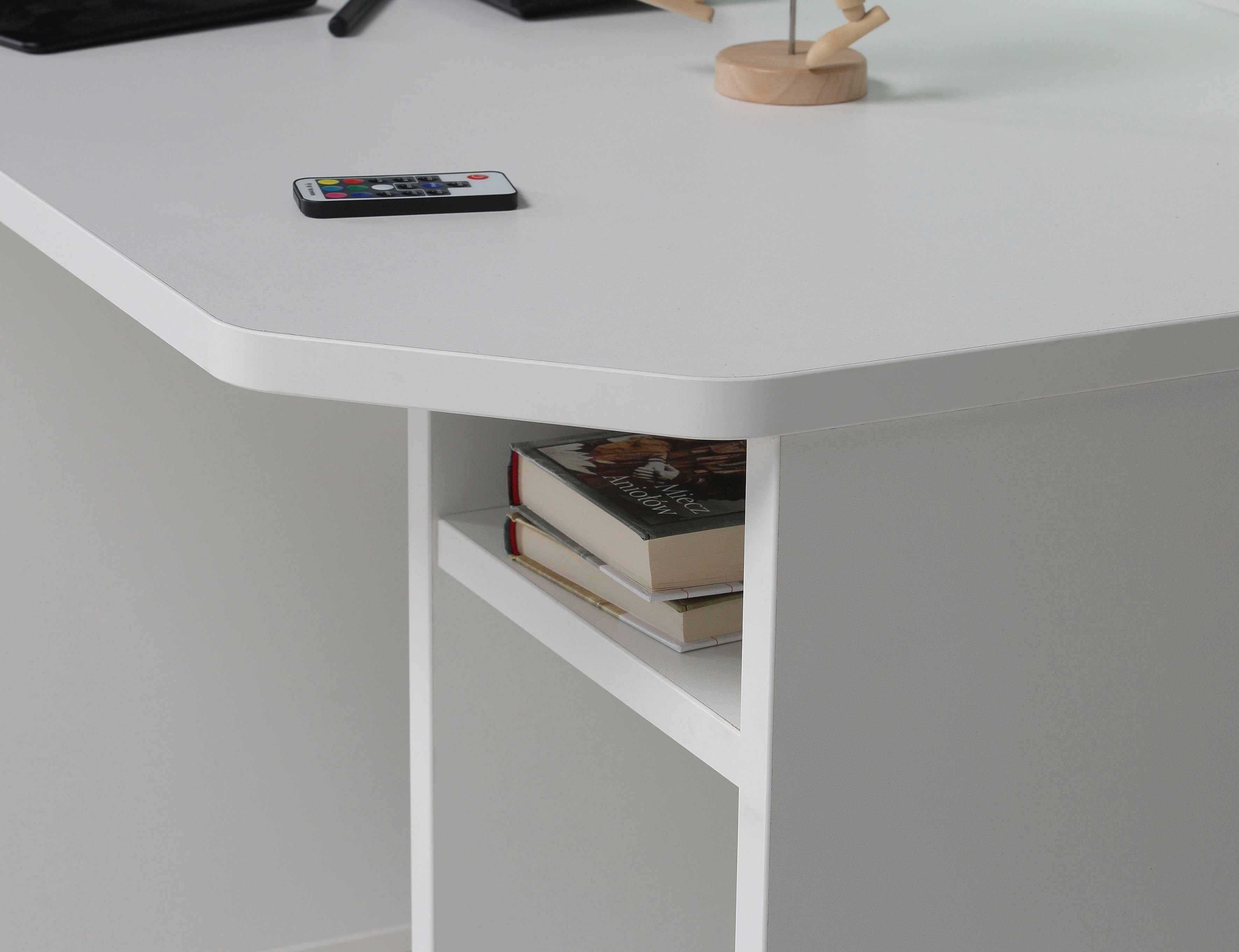 FORTE Gamingtafel Tezaur optioneel met rgb-verlichting