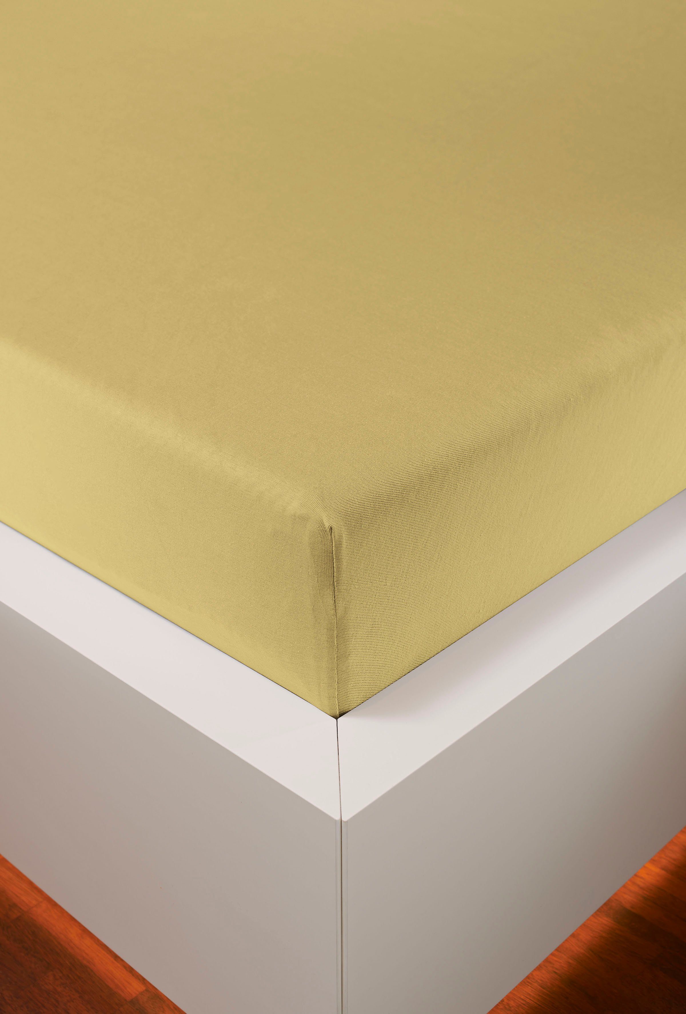 bellana Hoeslaken Mako-jersey exclusief in mt. 90x200, 140x200 of 180x200 cm van katoen, voor matrassen tot 25 cm hoogte, laken, hoeslaken (1 stuk)