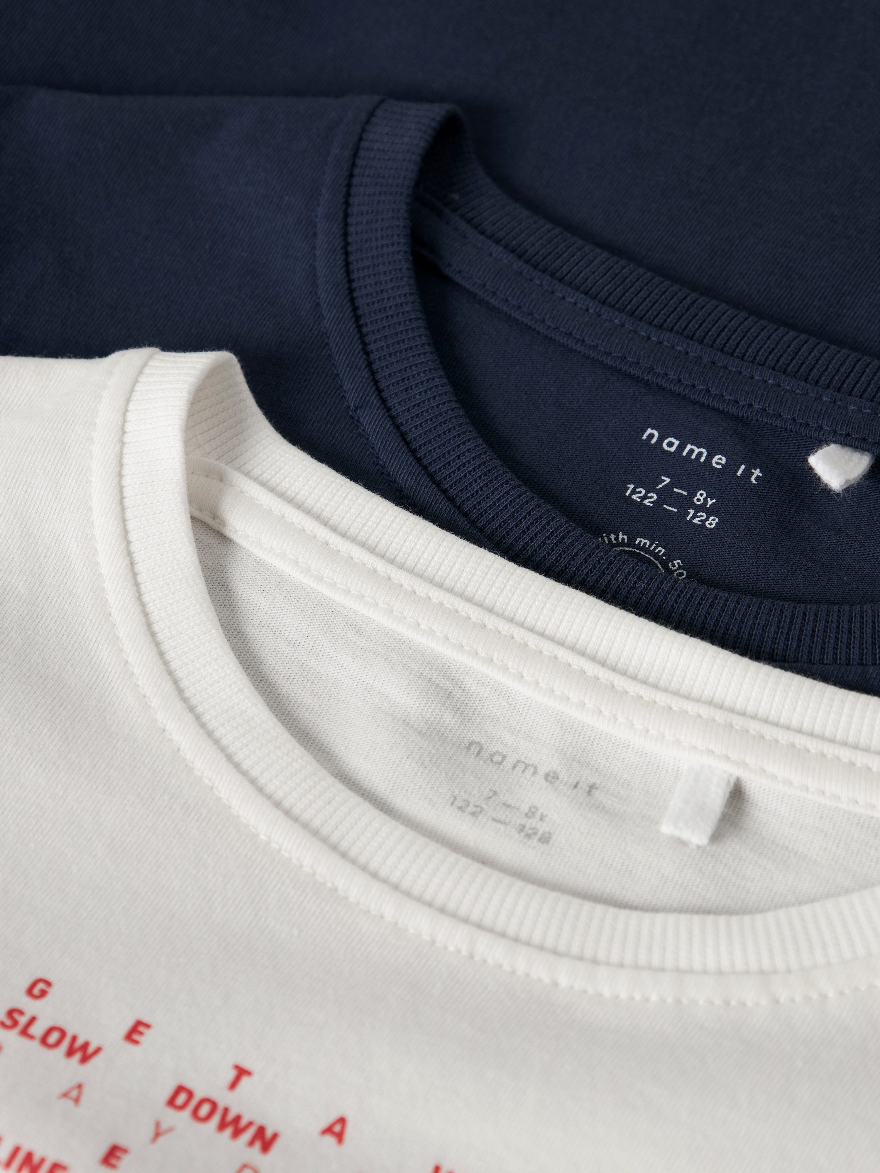 Name It T-shirt NKMKINGSTON 2P SS NREG TOP PB (set, 2-delig)