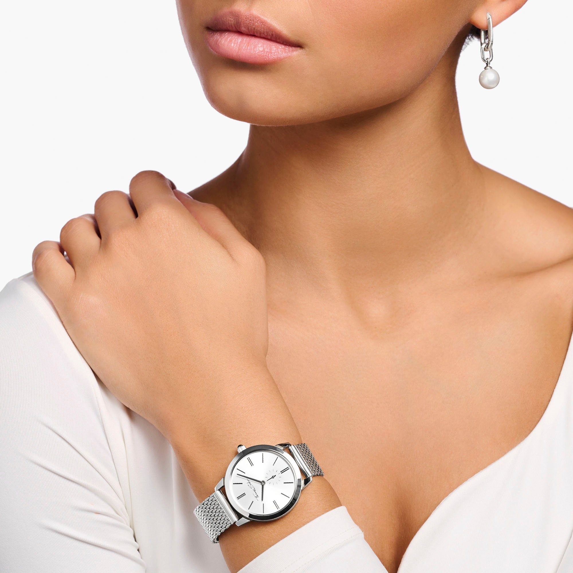 THOMAS SABO Kwartshorloge GLAM SPIRIT Polshorloge, dameshorloge, mineraalglas met saffiercoating