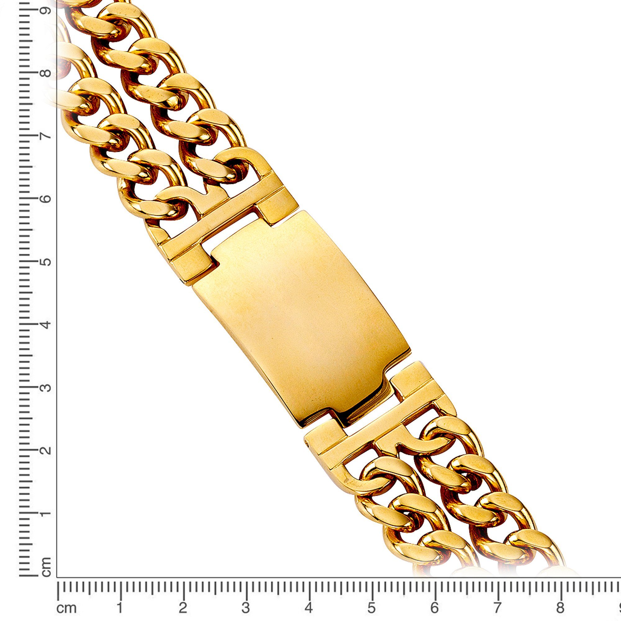 Firetti Armband Sieraad cadeau armketting ID-plaat, panzerketting