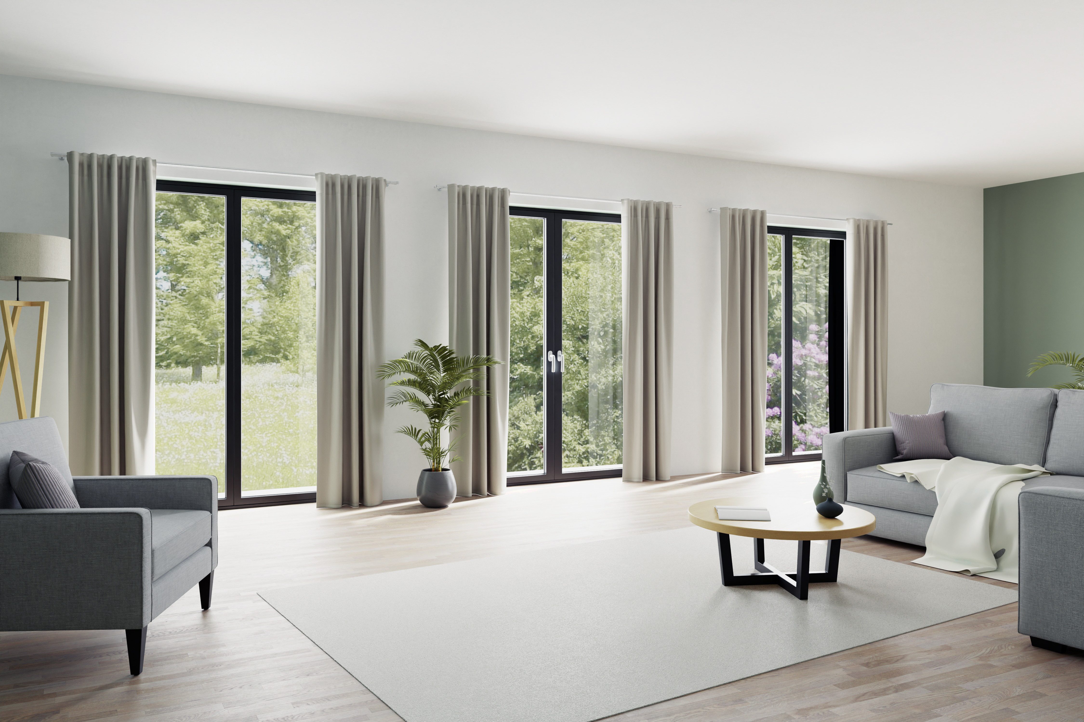 HOMING Gordijn Galdin Verduisteringsgordijn, ondoorzichtig, thermo, energiebesparend (1 stuk)