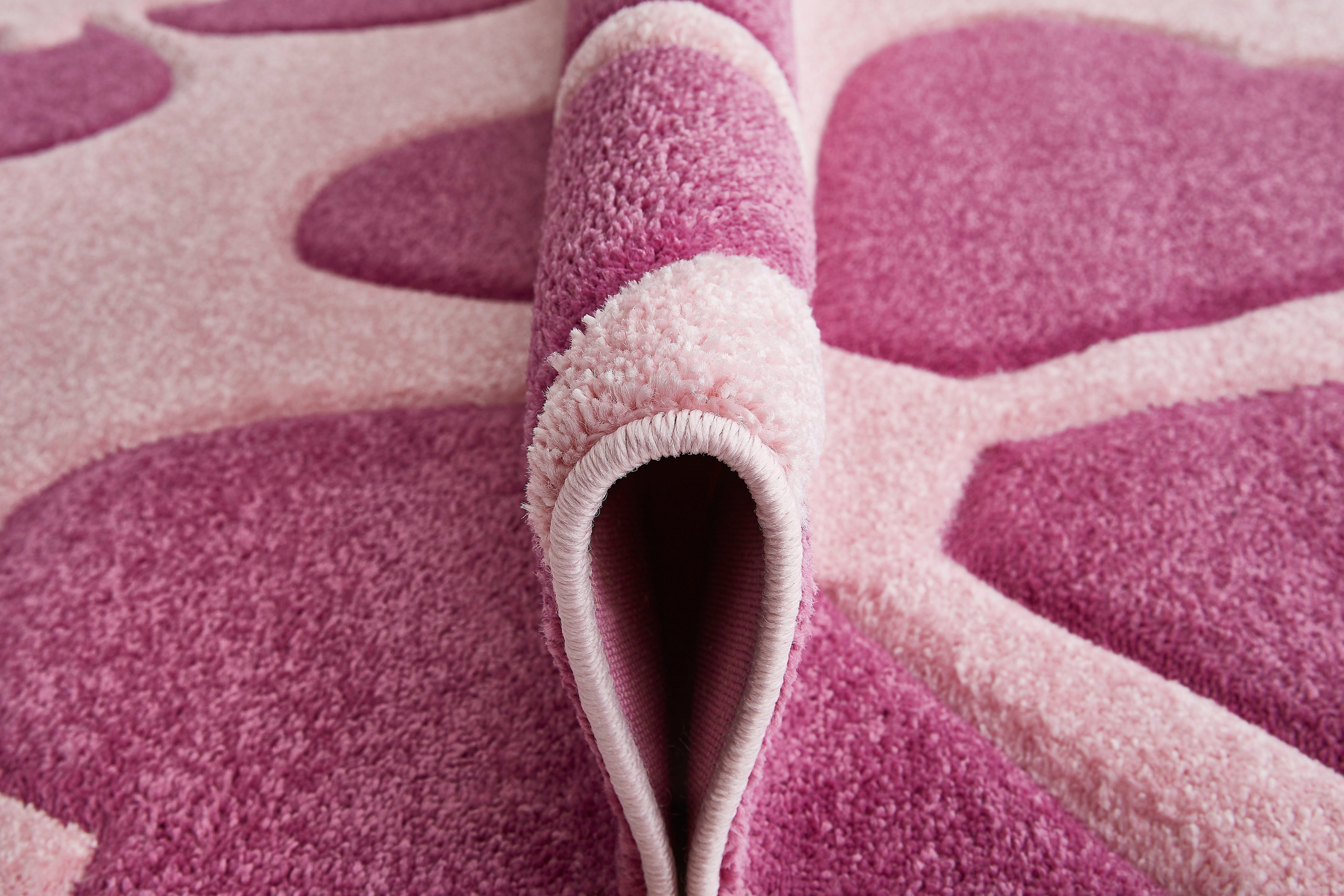 LUXOR living Kindervloerkleed Flair Korte pool, bloemen design, kinderkamer