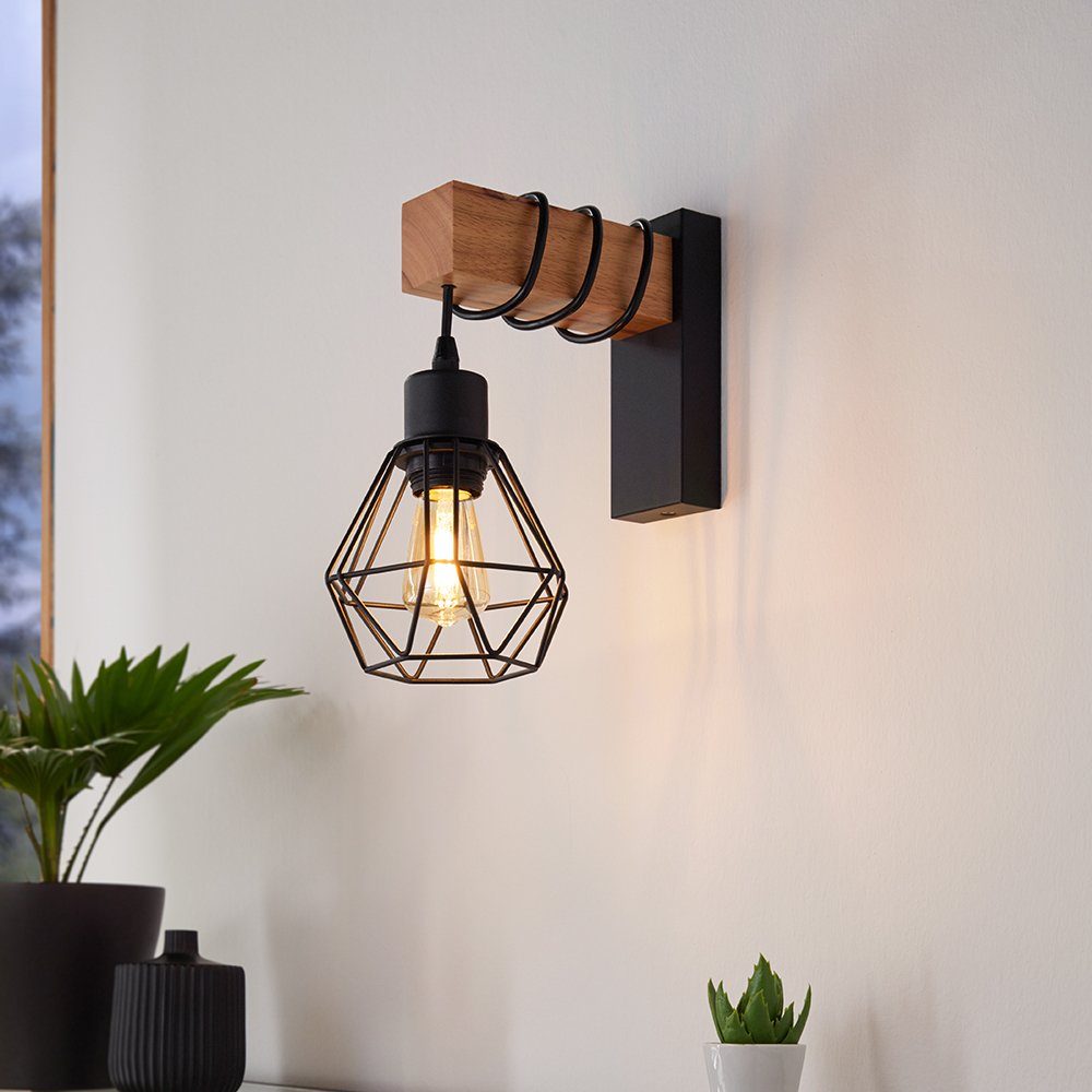 EGLO Wandlamp TOWNSHEND 5 Vintage wandlamp in Industrial design, retro lamp fitting: E27