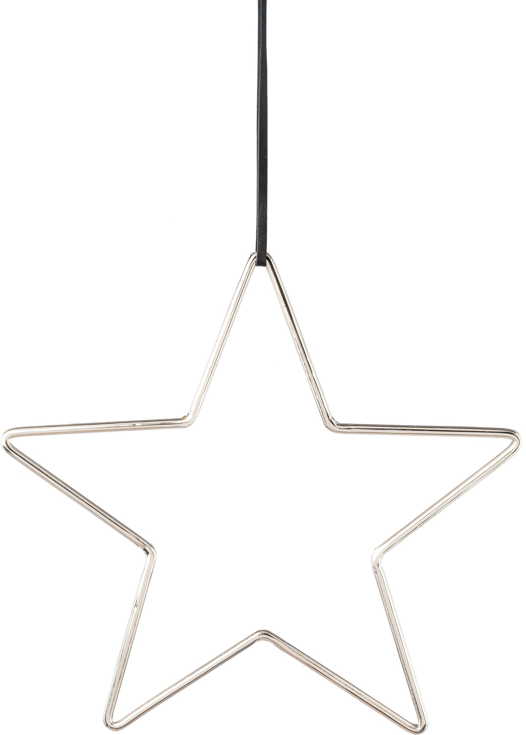 Creativ deco Sierster Kerstster, kerstversiering van aluminium, hangdecoratie, 2-delige set, ø ca. 21 cm (2 stuks)