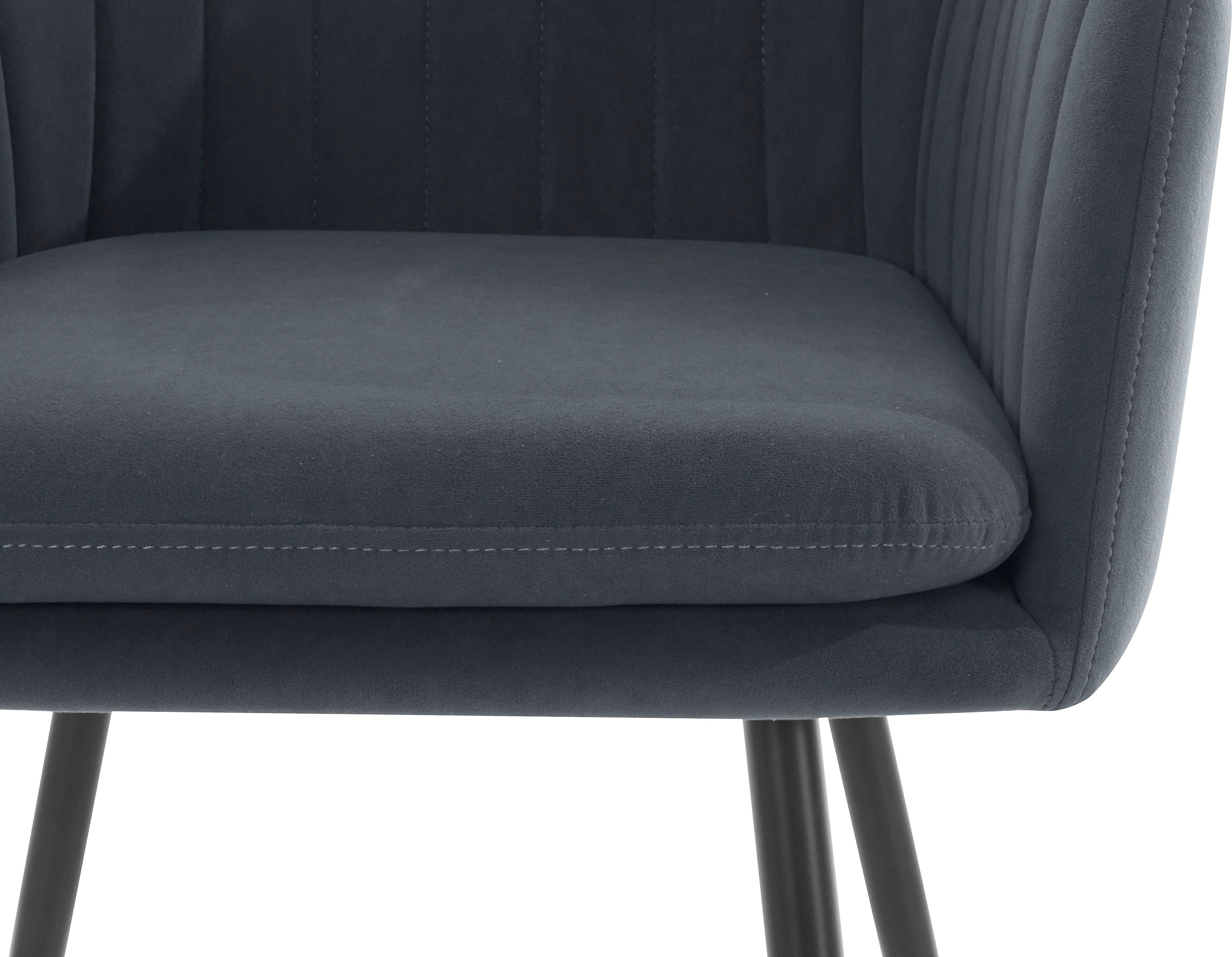 HELA Stoel met armleuningen Carla comfortabele fauteuil, kuipstoel (set)