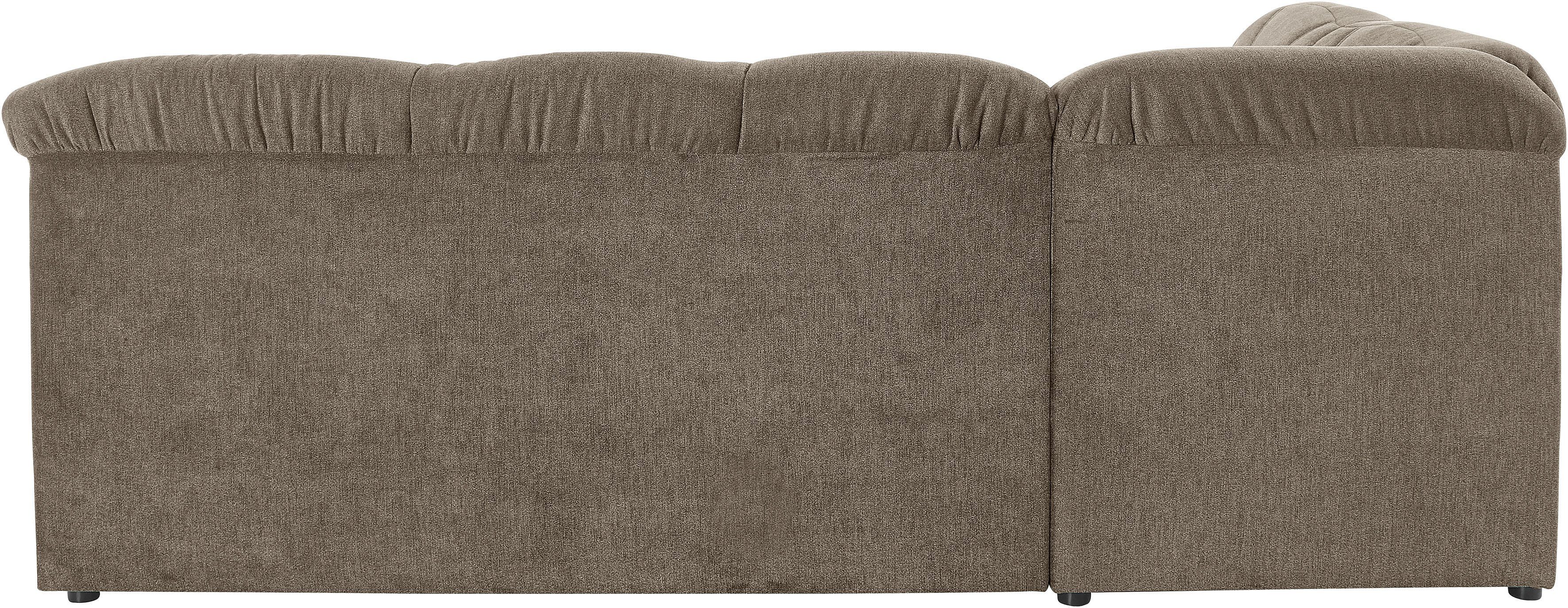 DOMO collection Hoekbank Pegnitz, elegante rugsteppingen, tijdloze vormtaal, L-vorm