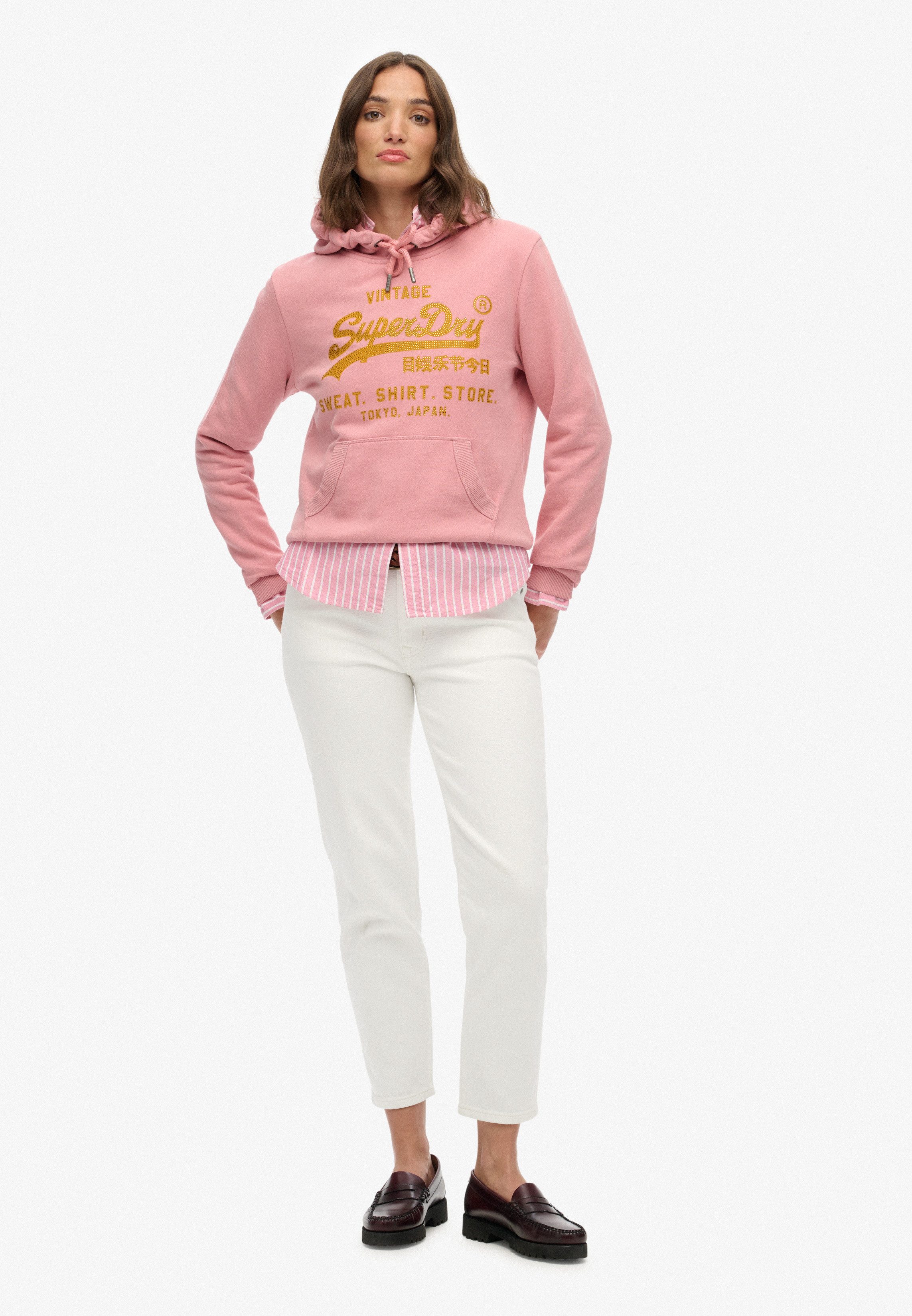 Superdry Hoodie EMBELLISHED VL RELAXED HOOD