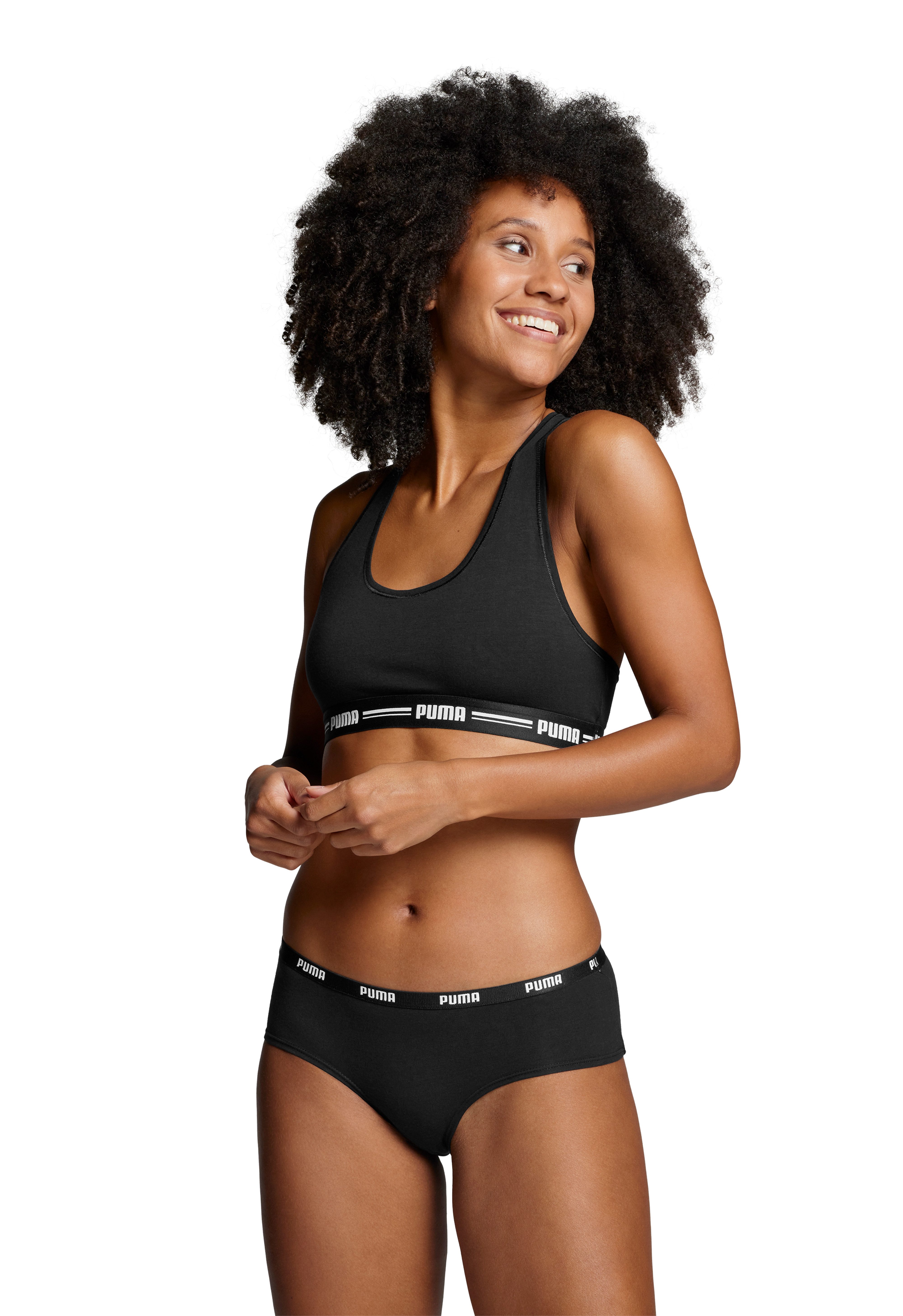 PUMA Hipster PUMA WOMEN HIPSTER 2P Met elastische logoband (Set van 2)