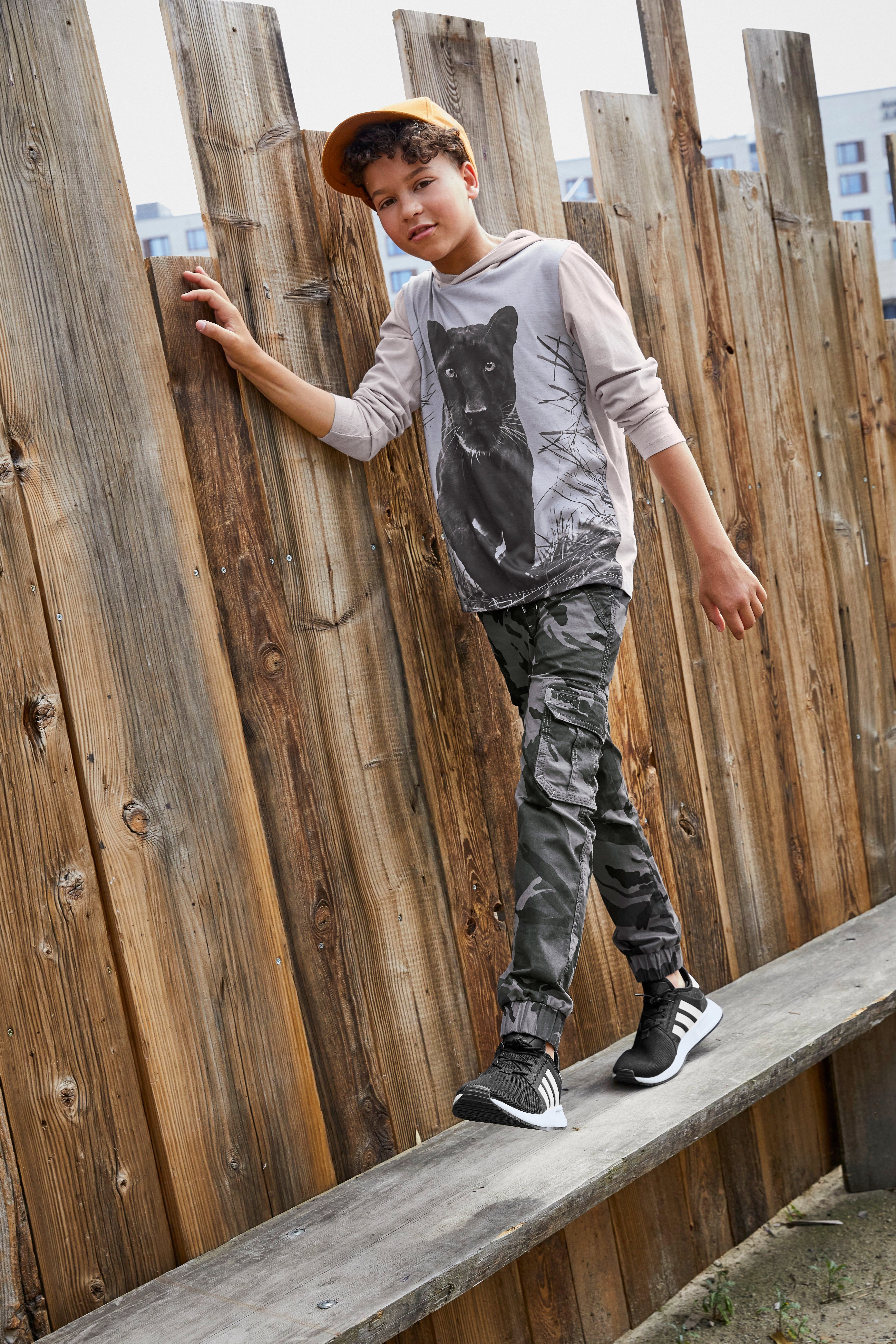 KIDSWORLD Cargobroek In coole camouflagekleur