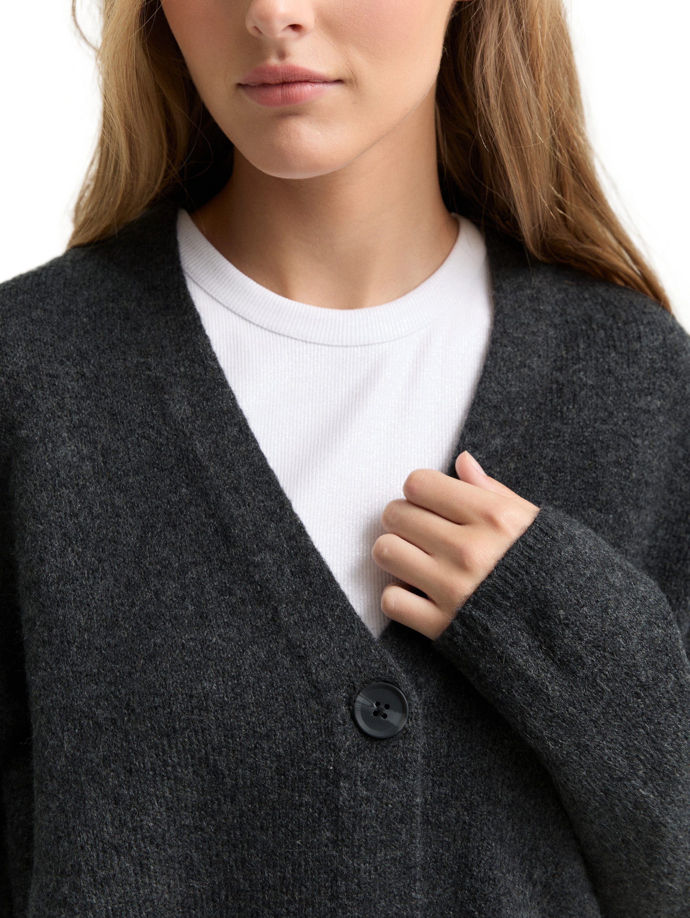 Tom Tailor Denim Cardigan met v-hals