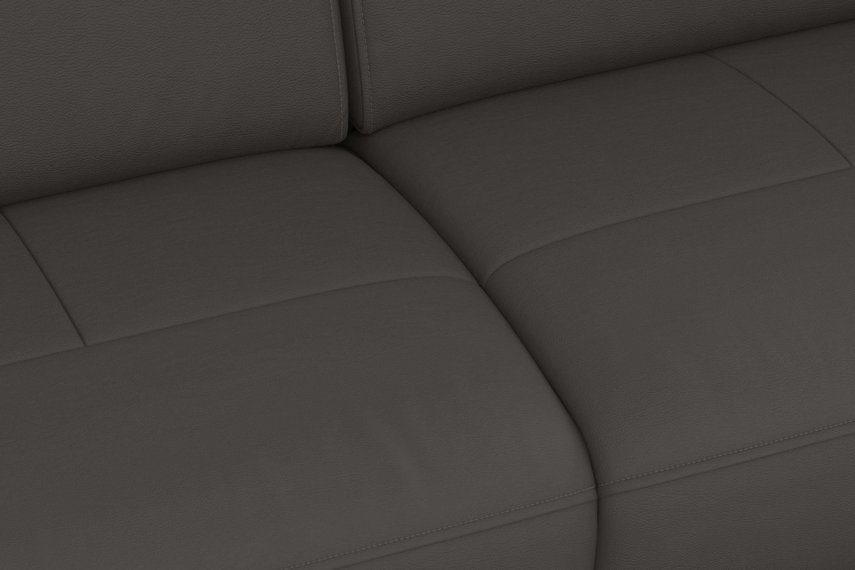 sit&more Hoekbank Freetown L-vorm met verstelbare hoofdsteun en comfortabele binnenvering