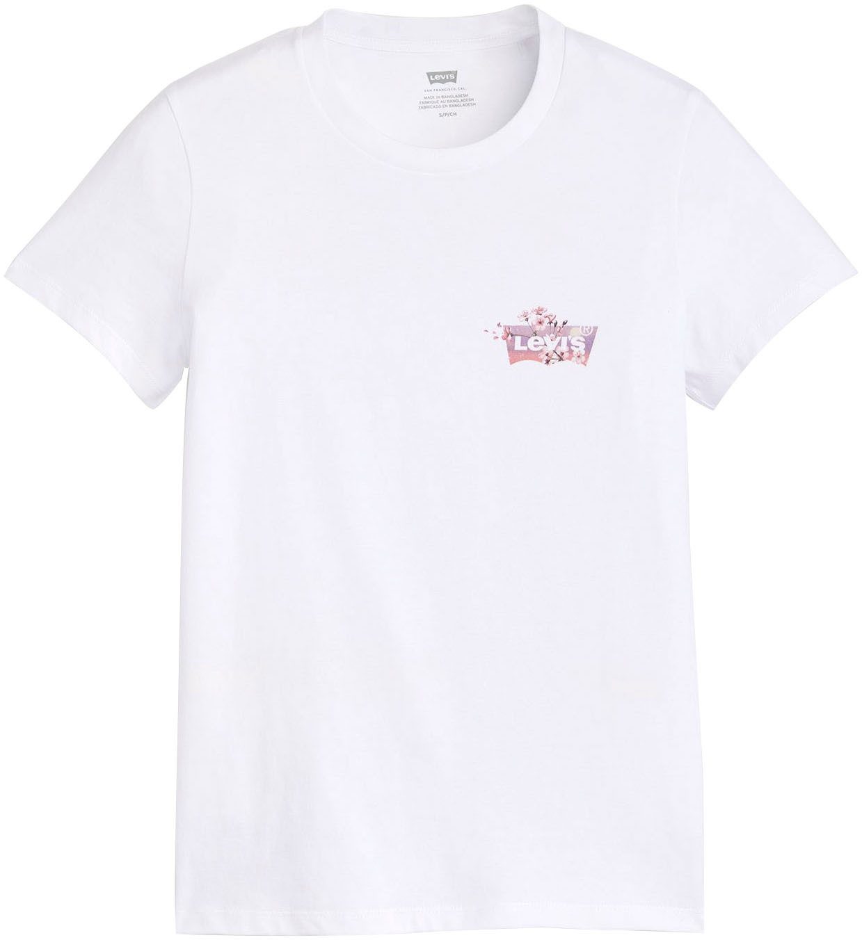 Levi's T-shirt The Perfect Tee met gebloemde batwing-logoprint