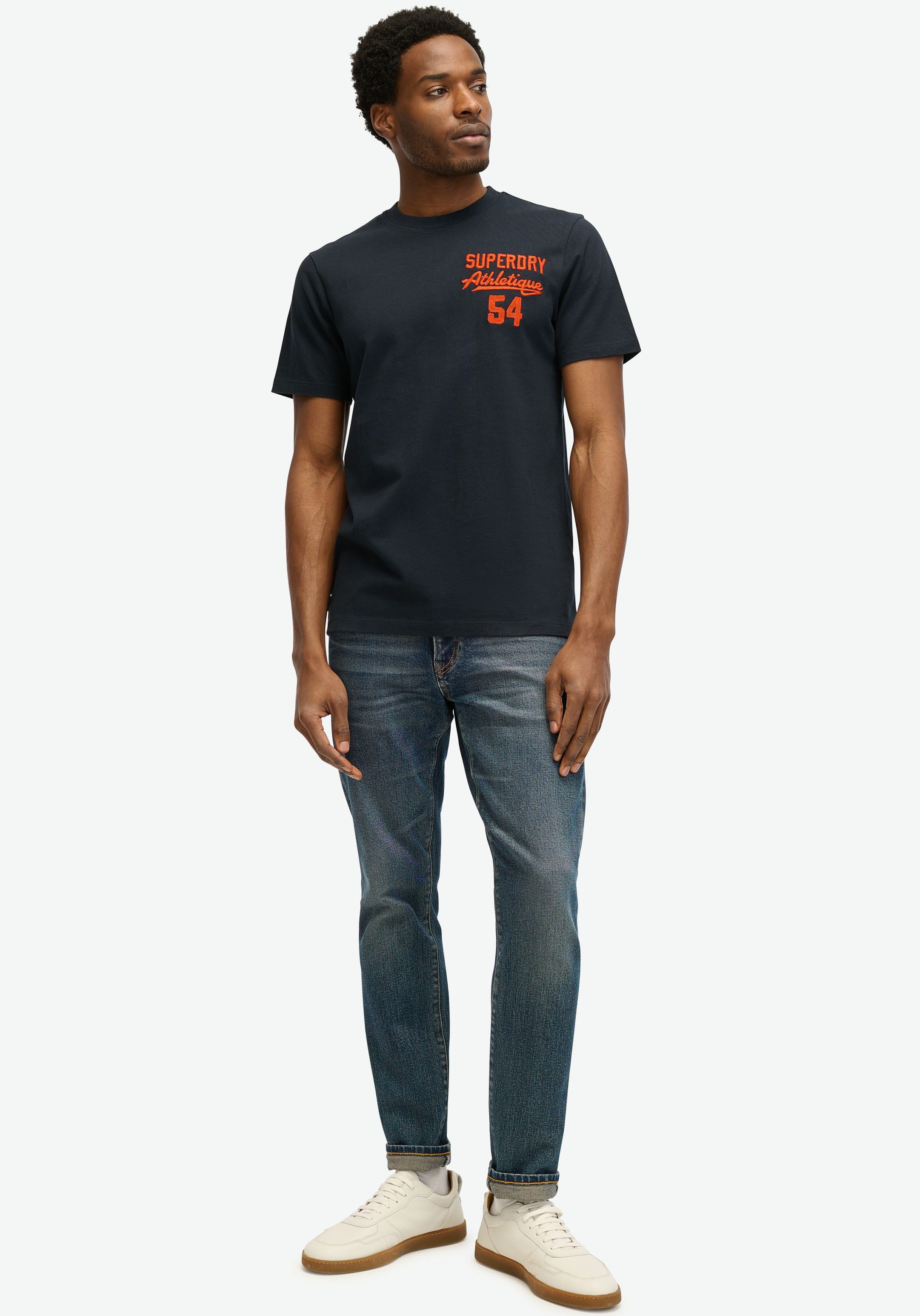 Superdry Shirt met korte mouwen EMBROIDER SUPERSTATE LOGO TEE