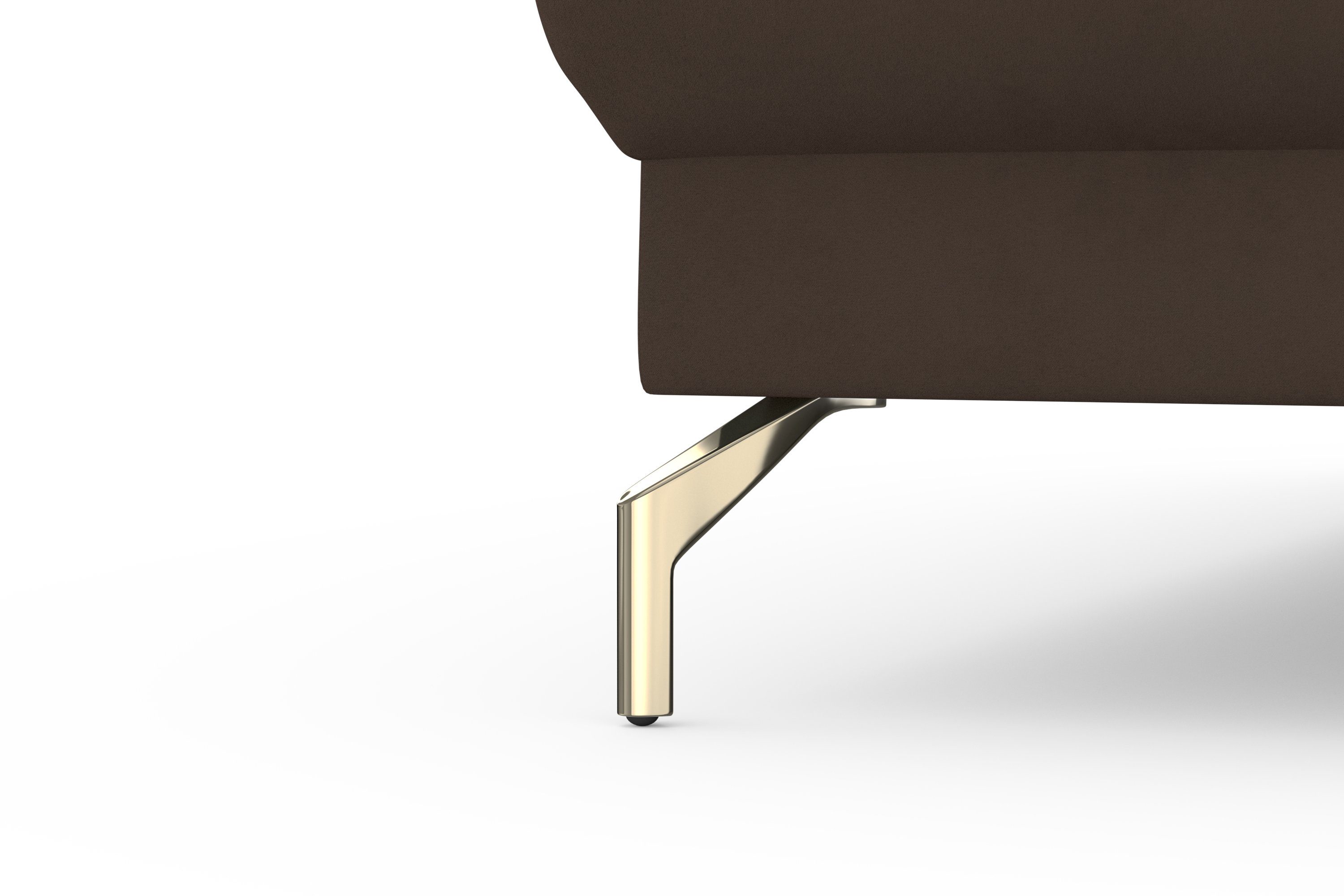 sit&more Zithoek Fashion U-vorm naar keuze met verstelbare hoofdsteun, uittrekzitting, motorisch, nikkel poten