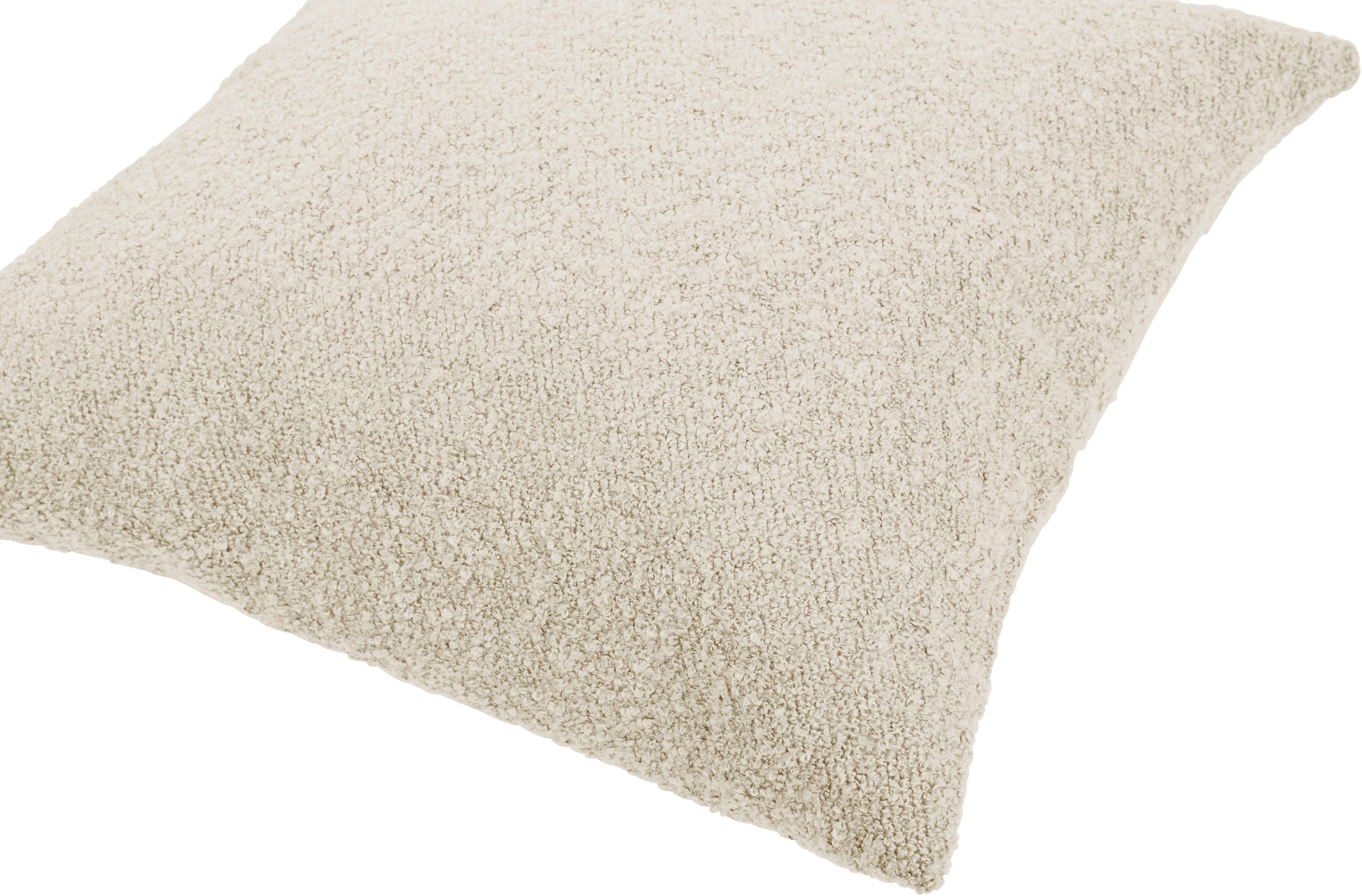 done.® Kussenhoes Touch Effen kussenhoes van zachte bouclé-stof (1 stuk)