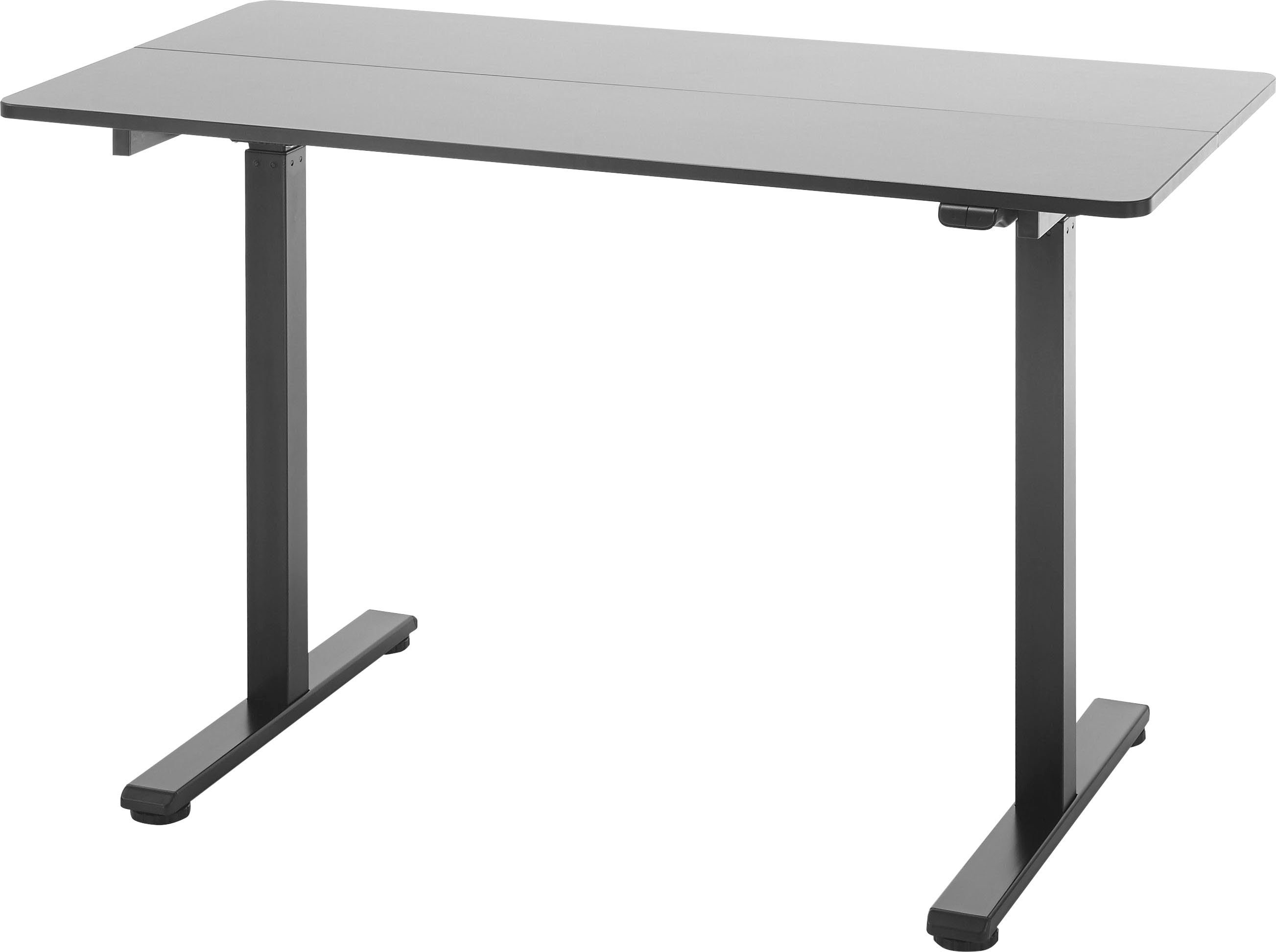 MCA furniture Bureau Nakuru elektrisch in hoogte verstelbaar van 72-122 cm, breedte 120 cm bureaus zwart
