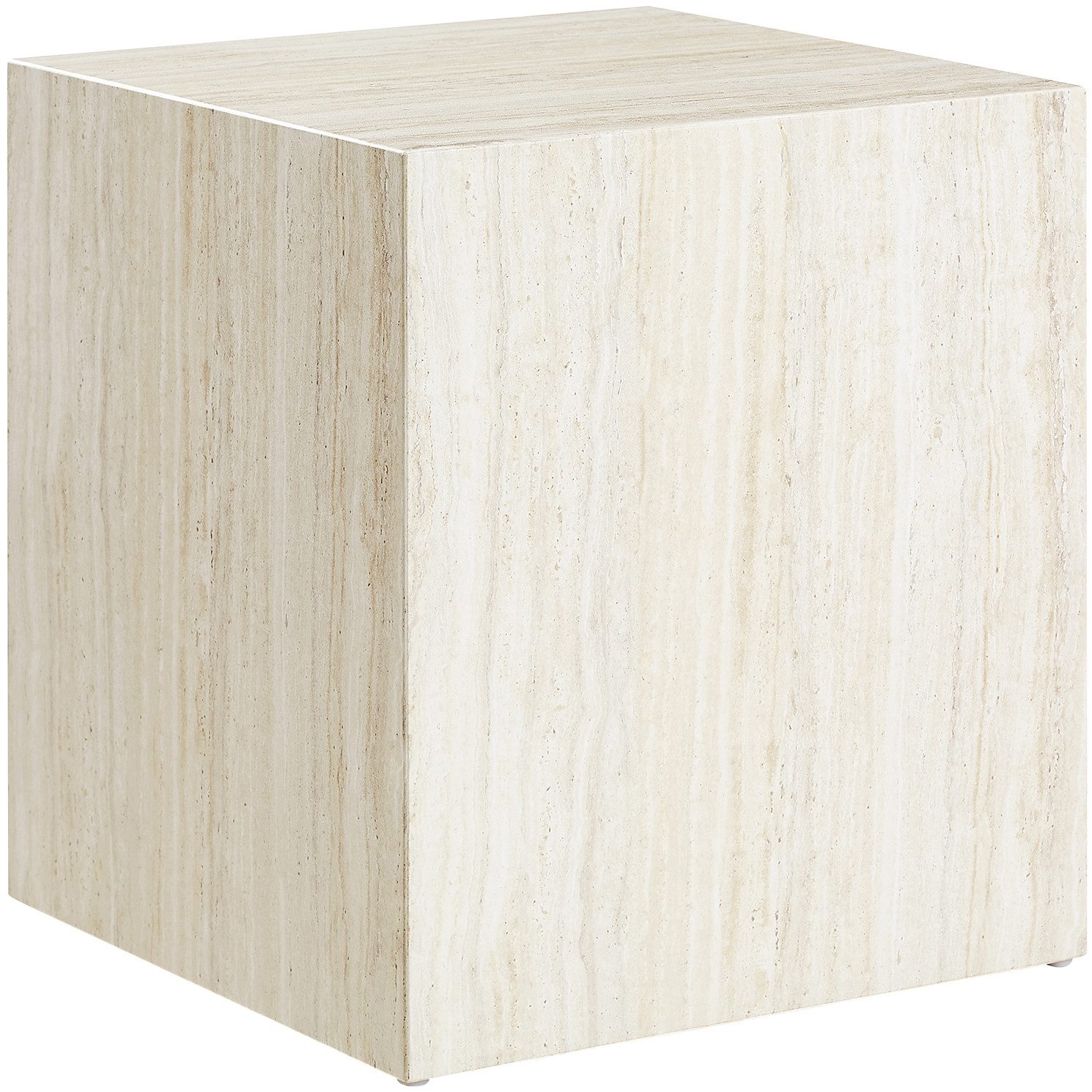SalesFever Bijzettafel vierkant 45x45 cm, in marmerlook gefolieerd