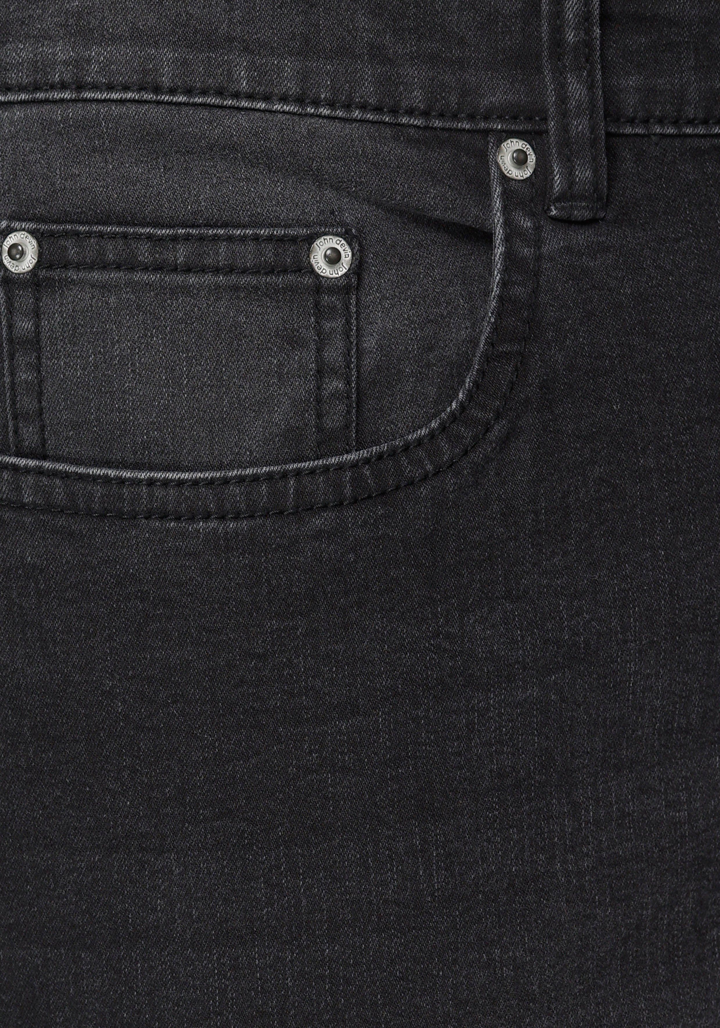 John Devin Straight jeans rechte pasvorm, rechte pasvorm, met used-wassing