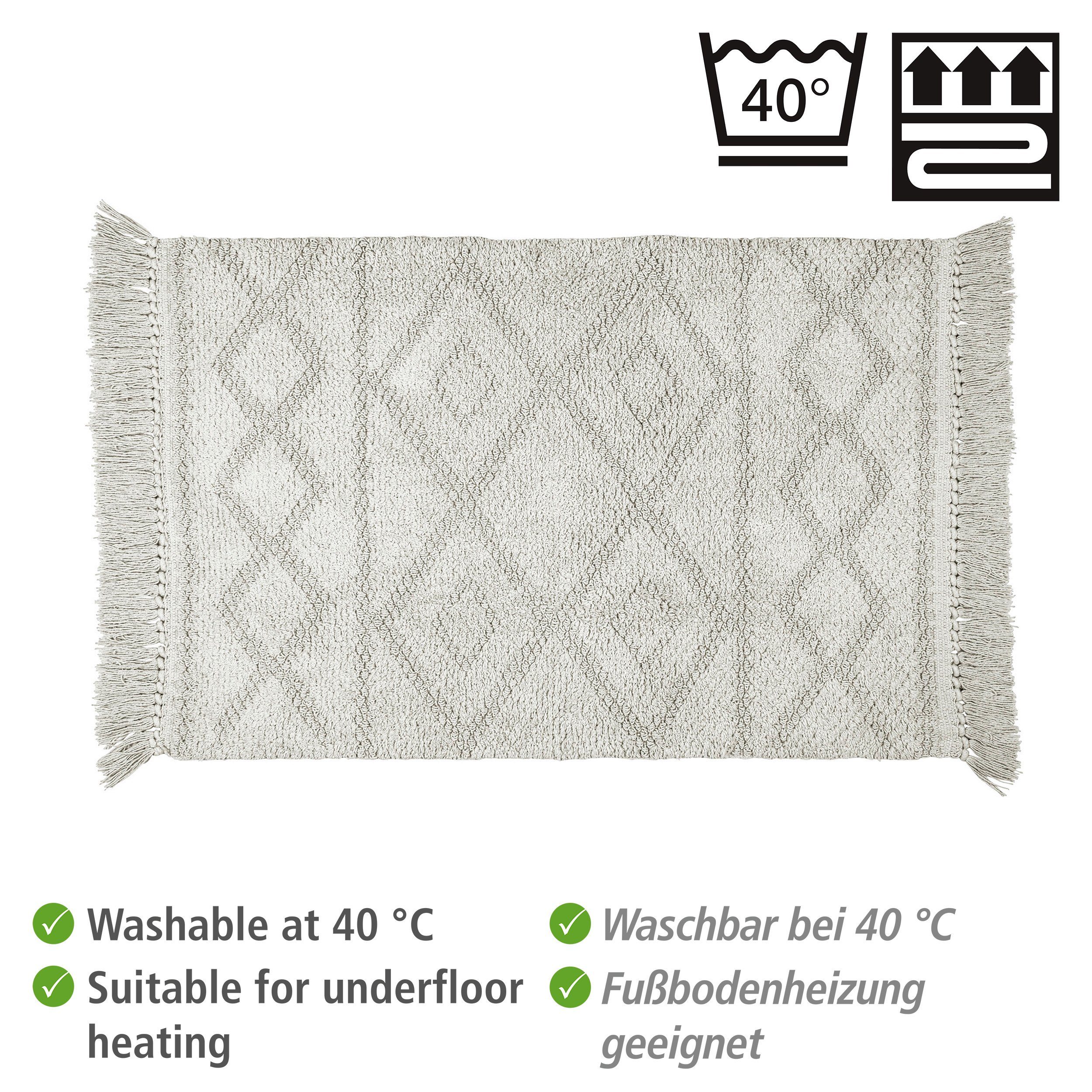 WENKO Badmat Urla BxL: 60 x 90 cm (1 stuk)