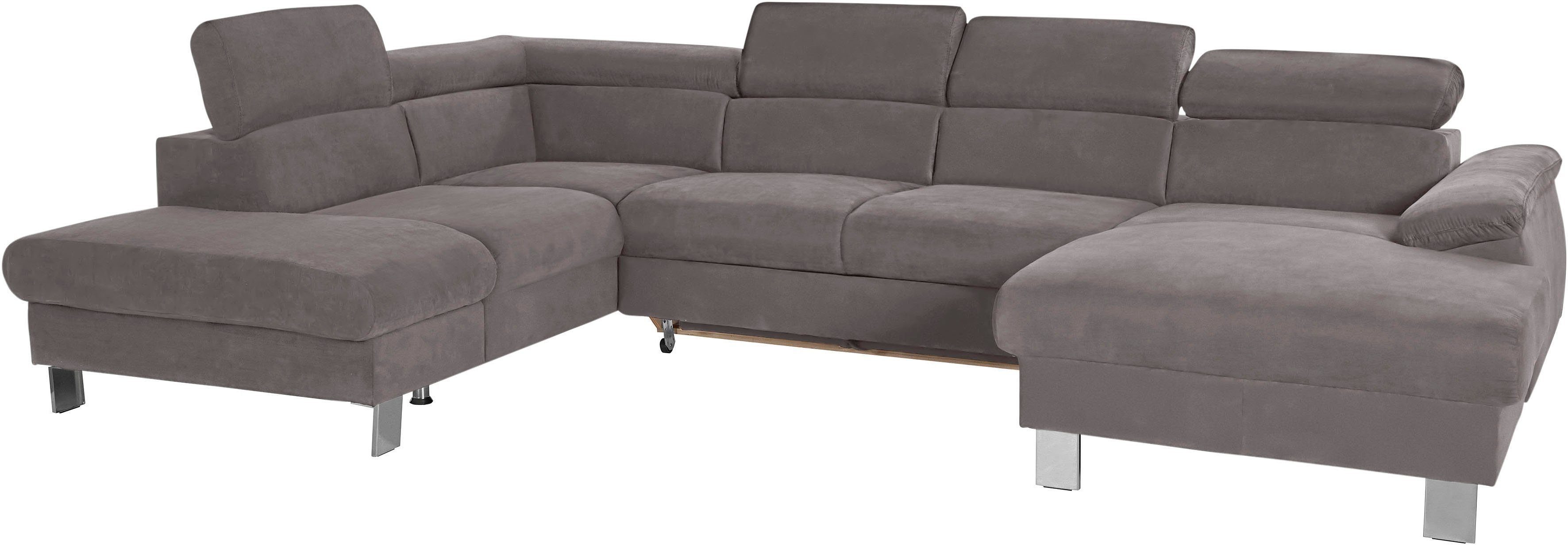 COTTA Zithoek Komaris U-vorm, B: 320 resp. 100 cm (set: woonlandschap & hocker) (set)