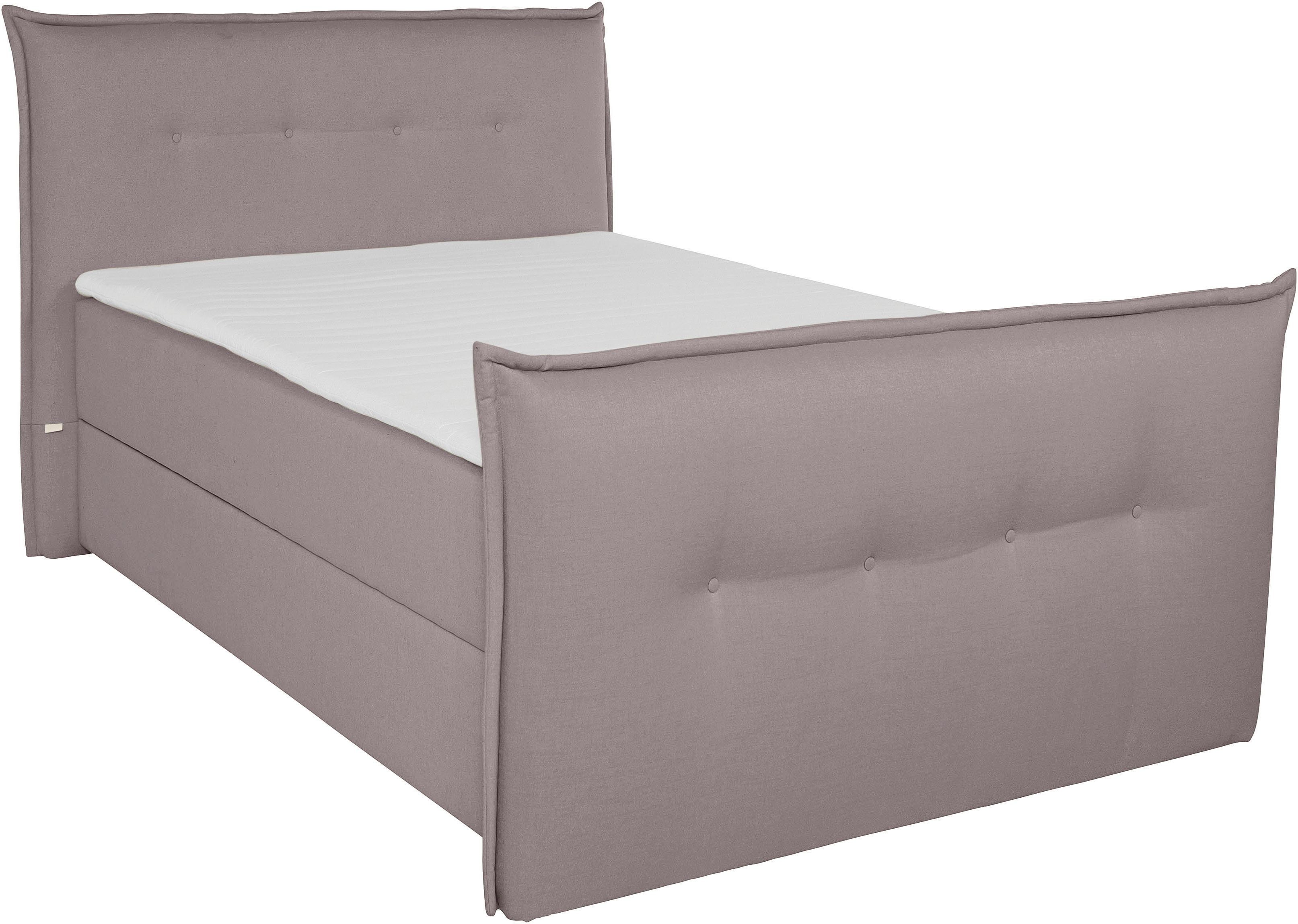 andas Boxspring Lichtgewicht inclusief voetbord, bedkist & topmatras, in 4 breedten en 2 hardheden