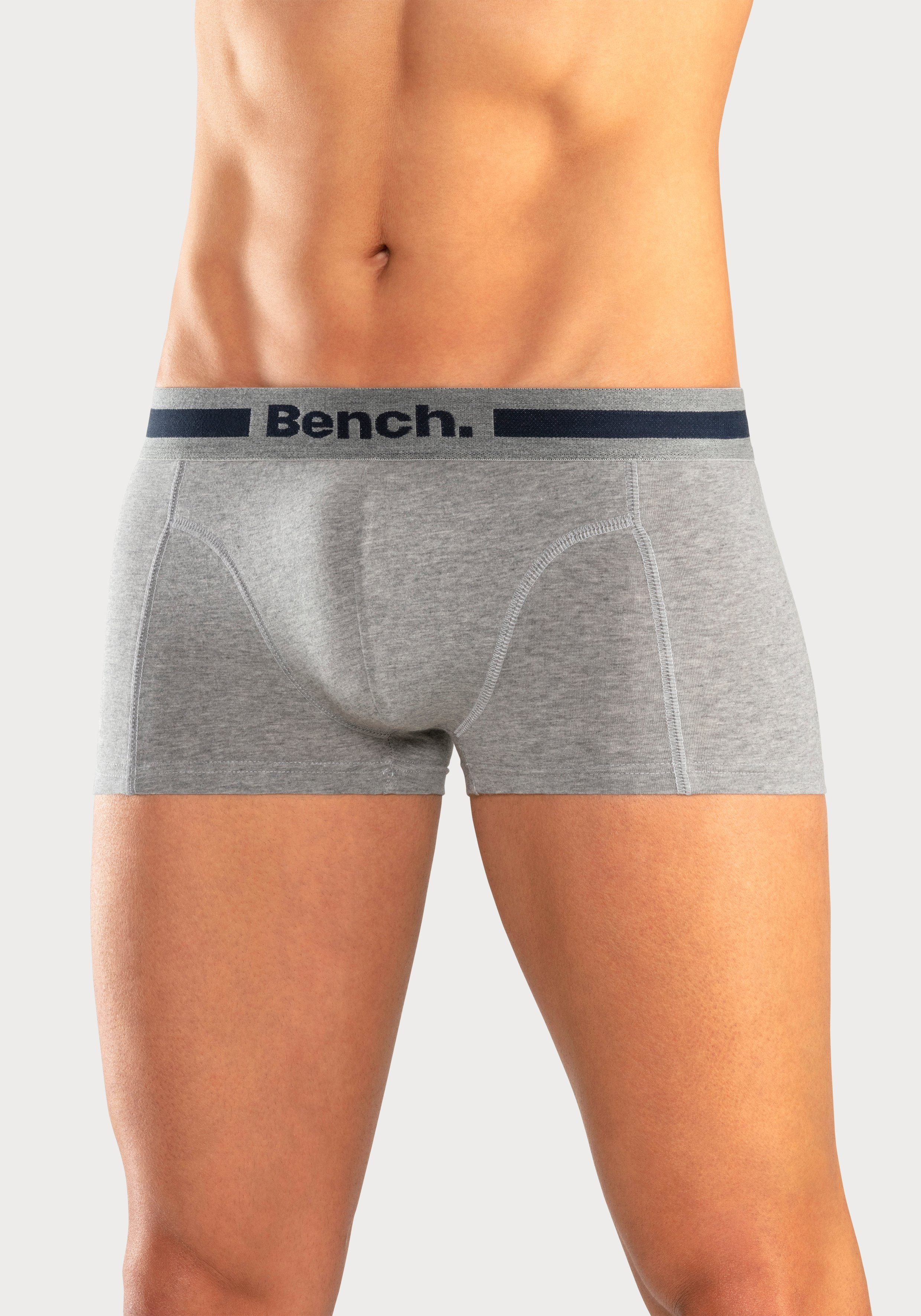 Bench. Hipster strak zittende boxershorts van katoenmix (set, 4 stuks)